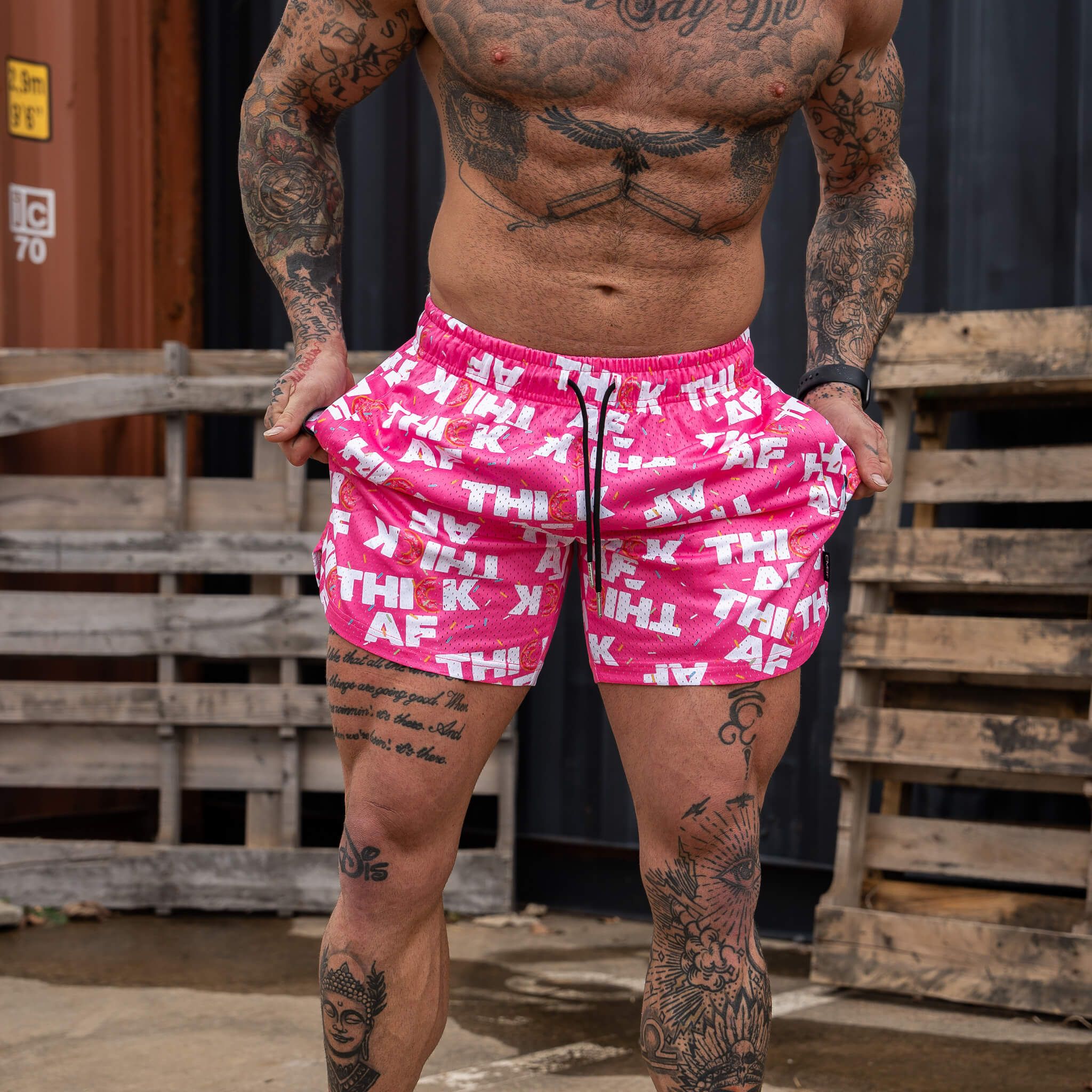 Mid Thigh Mesh Training / Lifestyle Shorts | 5" - Image 187