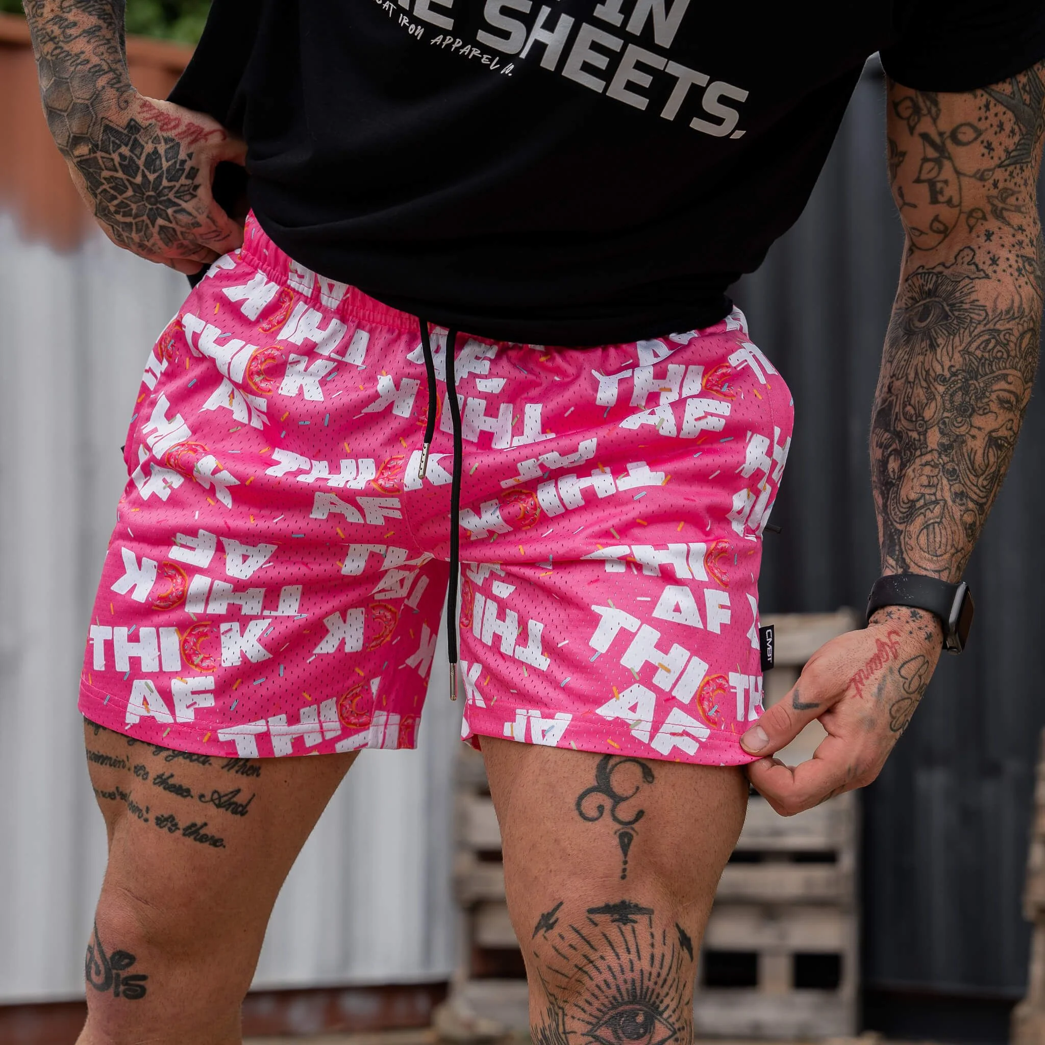 Mid Thigh Mesh Training / Lifestyle Shorts | 5" - Image 188
