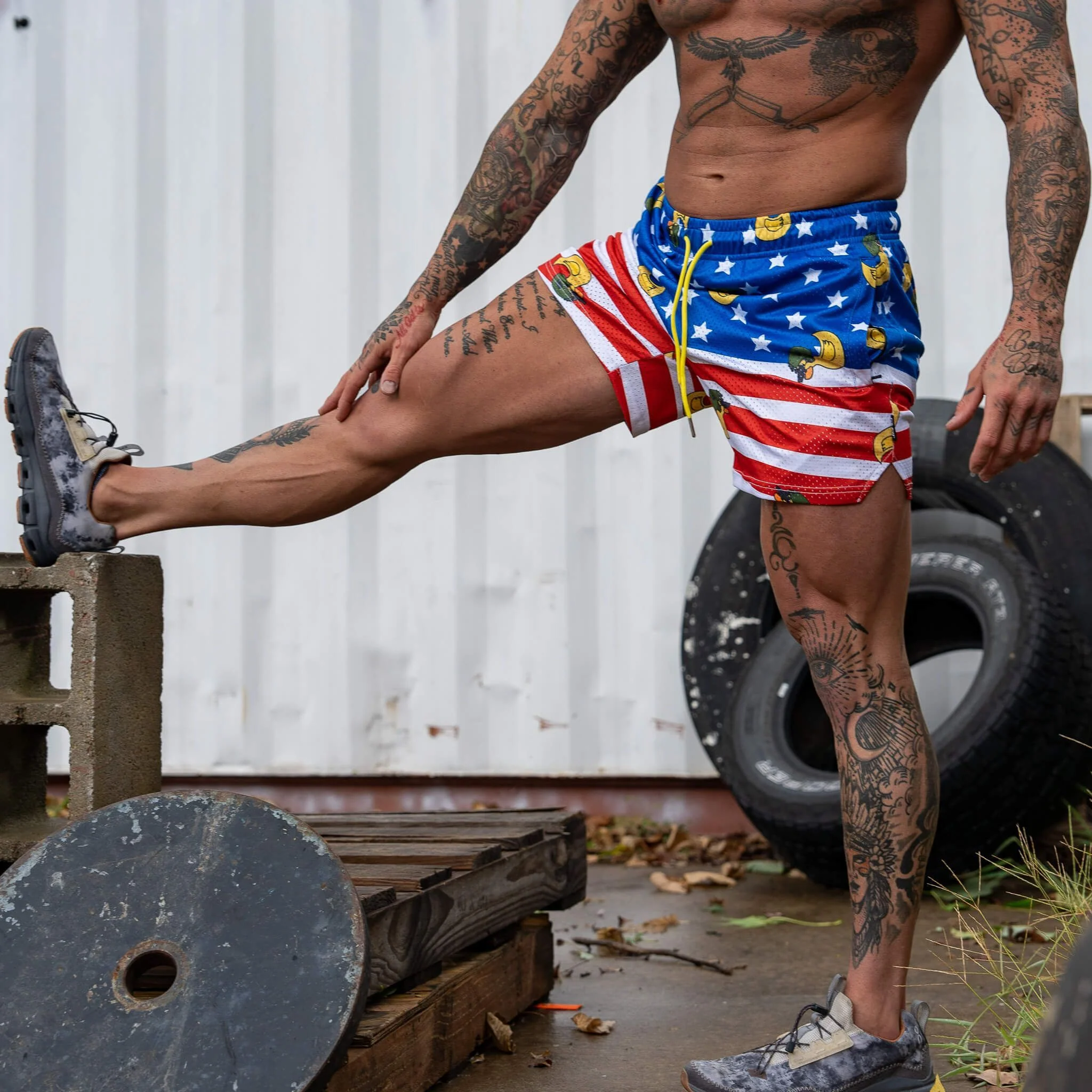 Mid Thigh Mesh Training / Lifestyle Shorts | 5" - Image 40