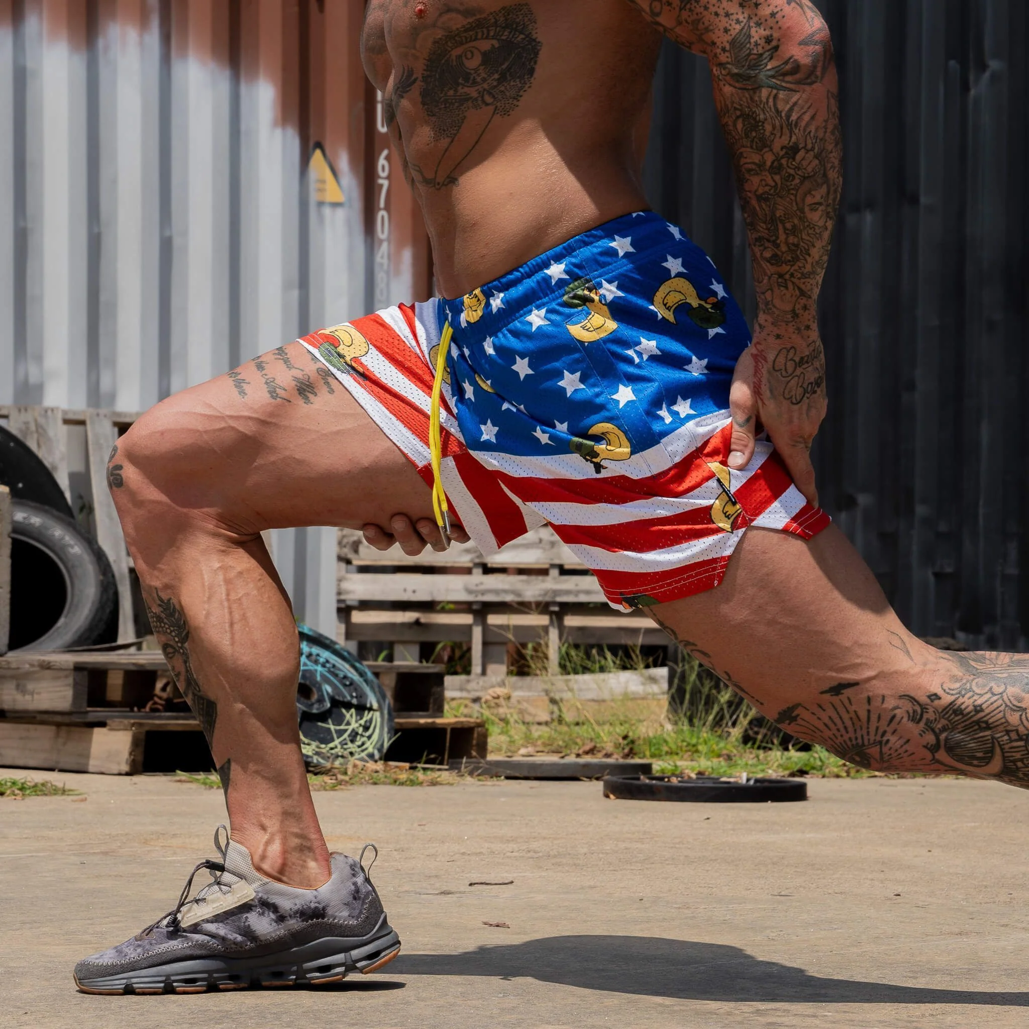 Mid Thigh Mesh Training / Lifestyle Shorts | 5" - Image 42