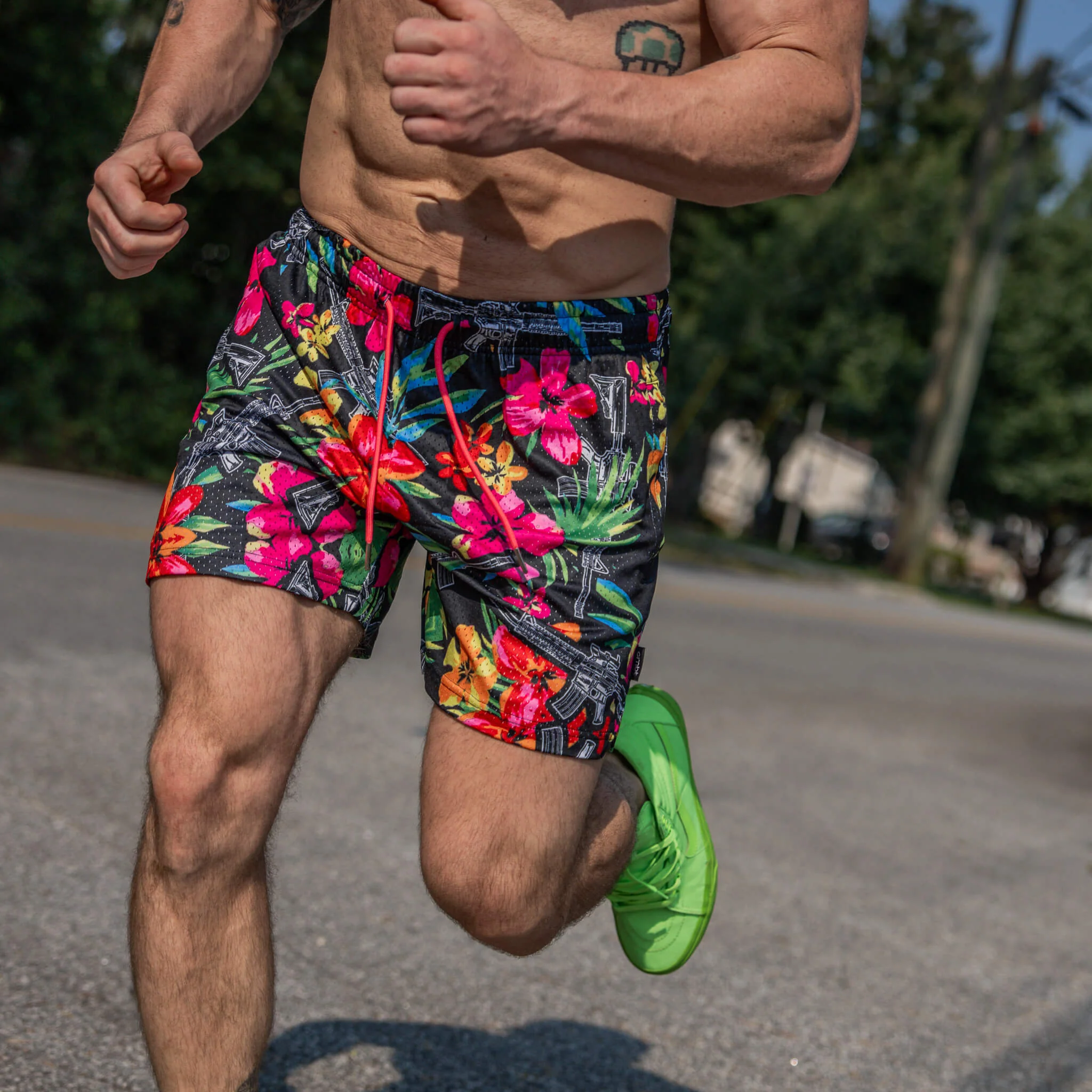 Mid Thigh Mesh Training / Lifestyle Shorts | 5" - Image 48