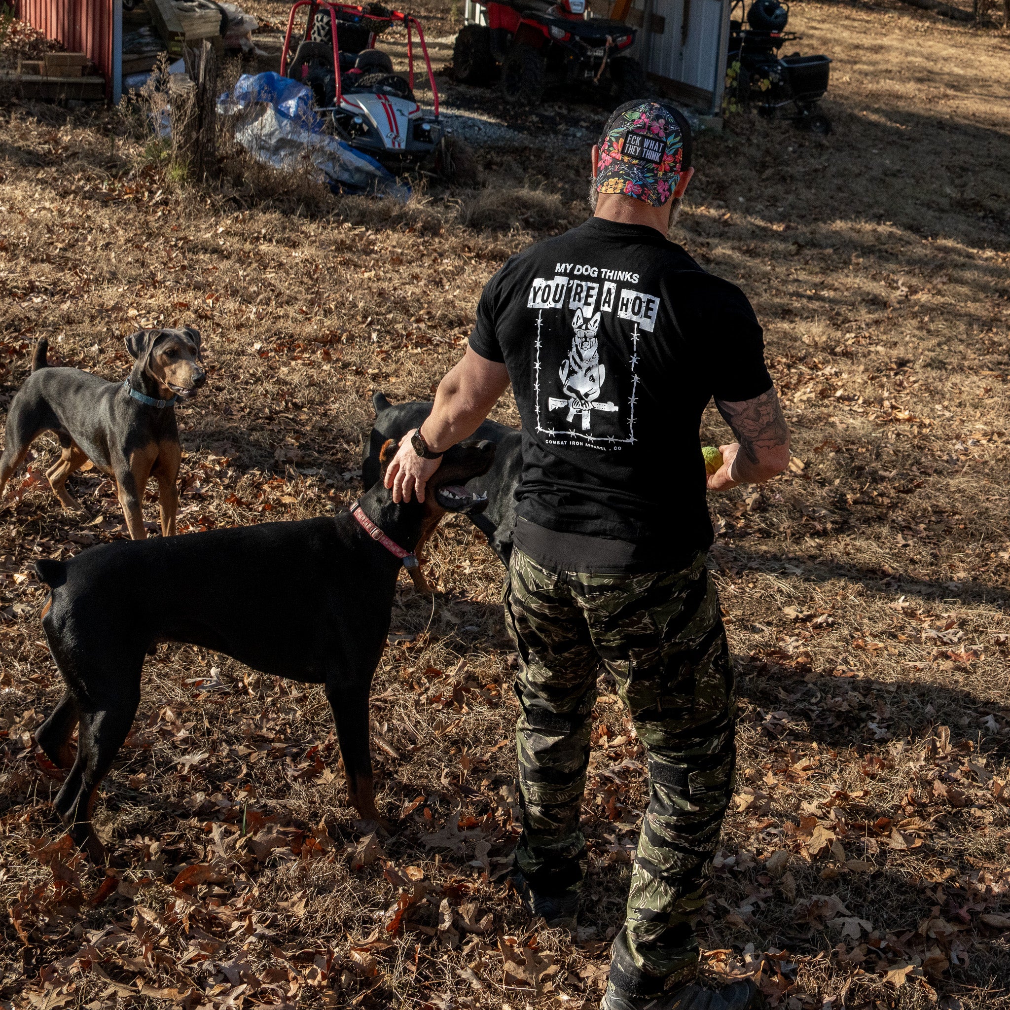 My Dog Thinks You're A Hoe Men's T-Shirt - Image 2