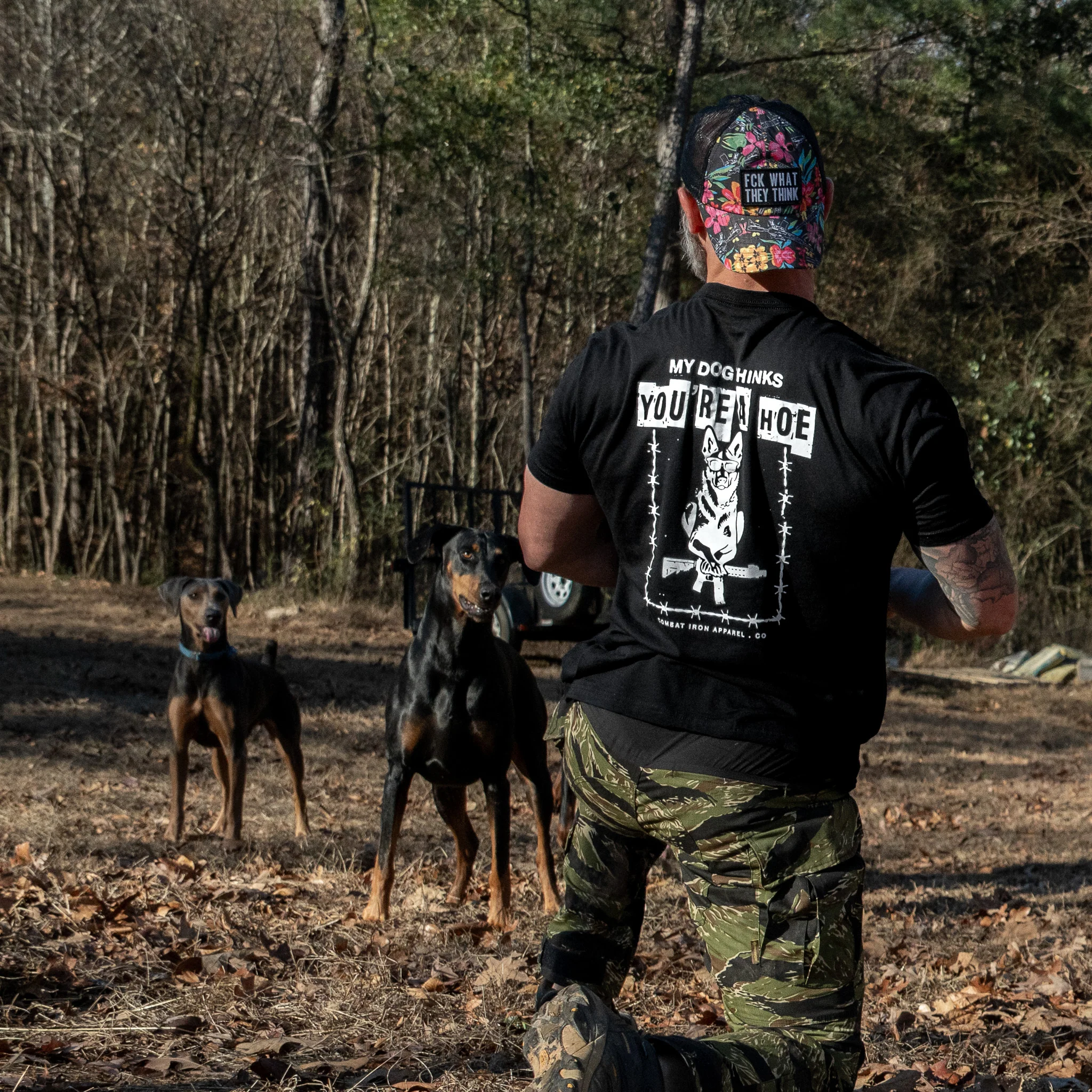 My Dog Thinks You're A Hoe Men's T-Shirt - Image 5