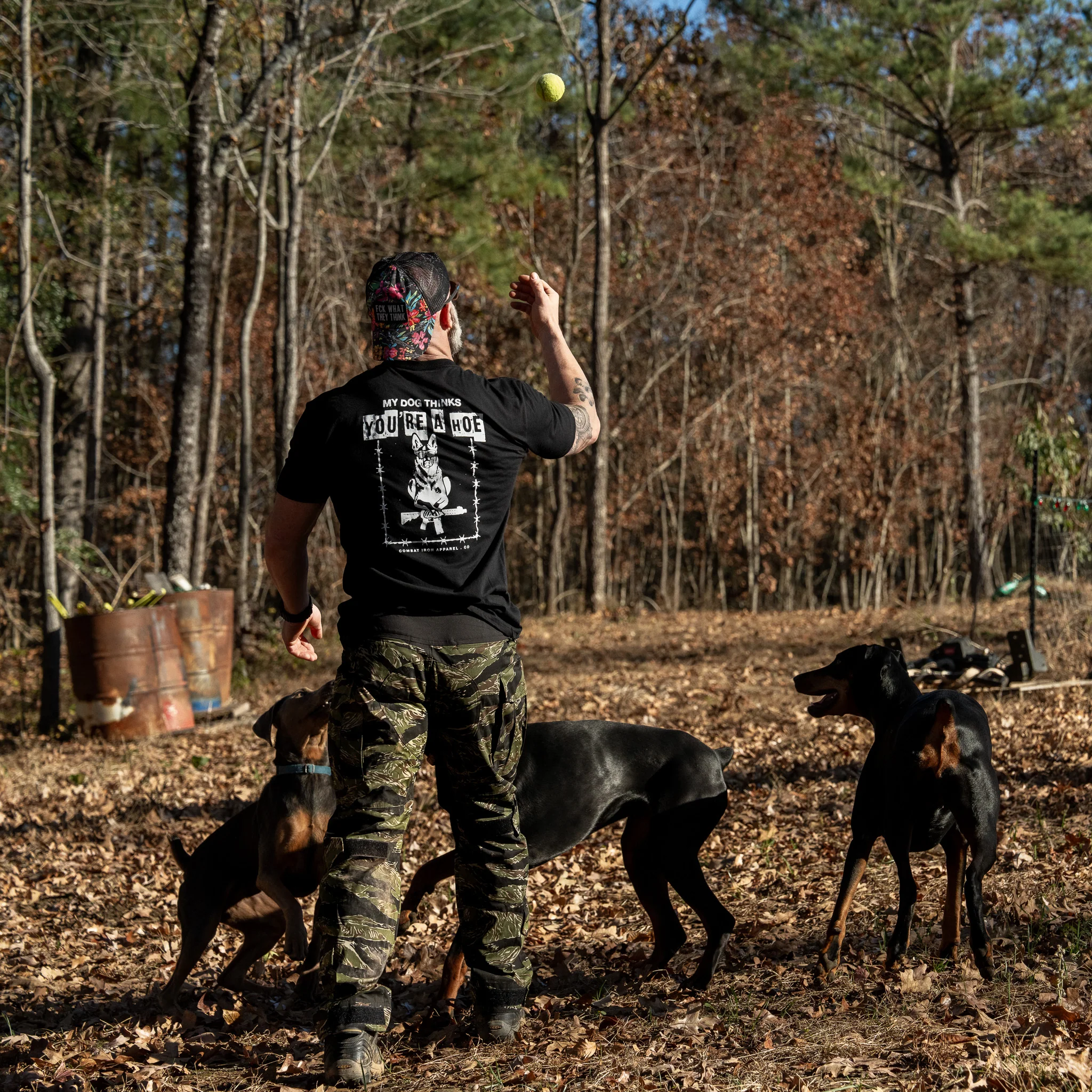 My Dog Thinks You're A Hoe Men's T-Shirt - Image 7