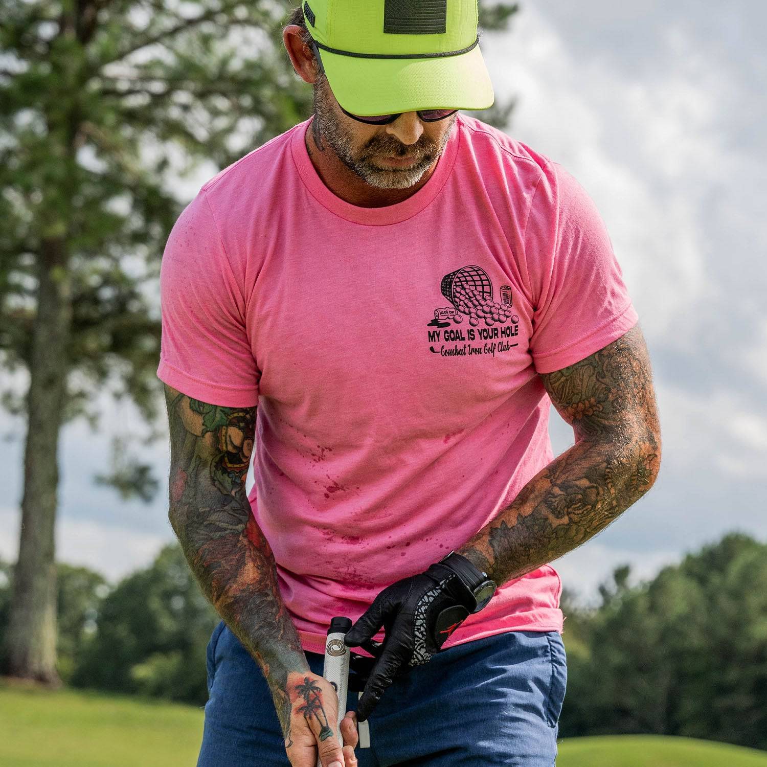 My Goal Is Your Hole Golf Club Men's T-Shirt - Image 12