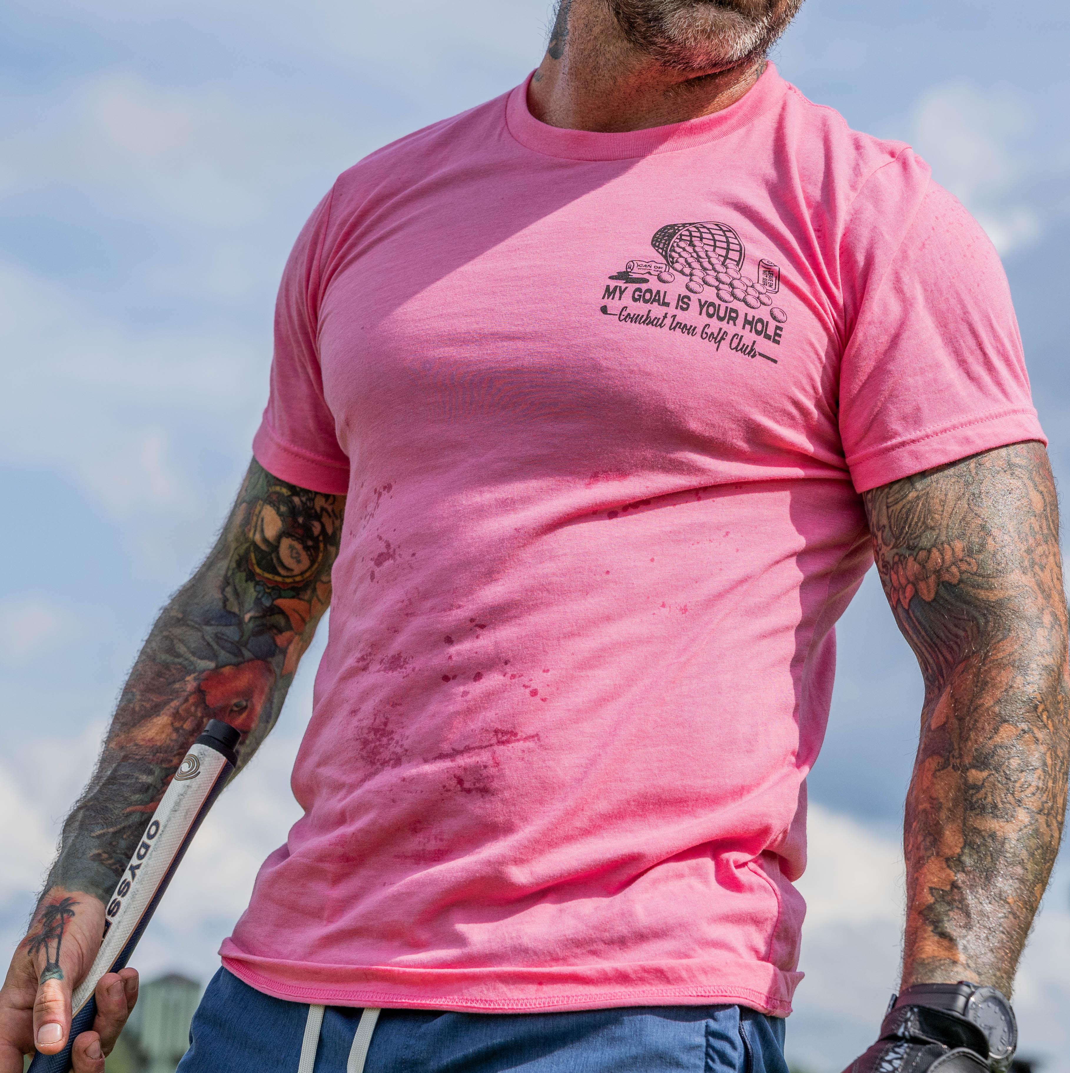 My Goal Is Your Hole Golf Club Men's T-Shirt - Image 13
