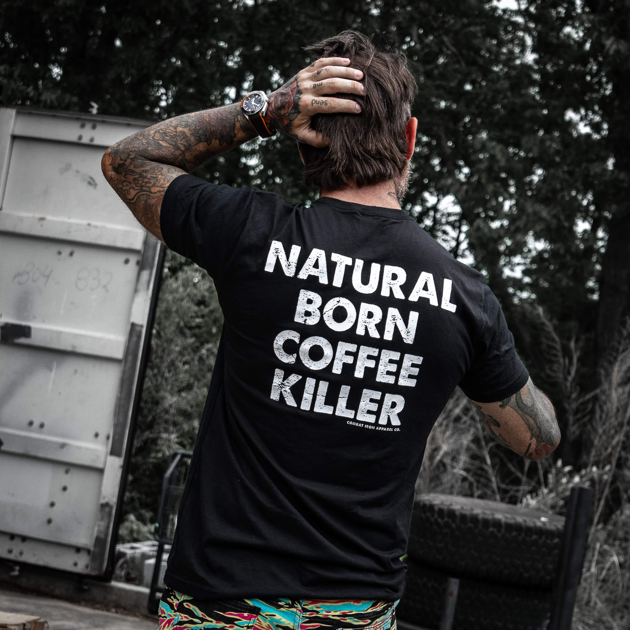 Natural Born Coffee Killer Men's T-Shirt - Image 3