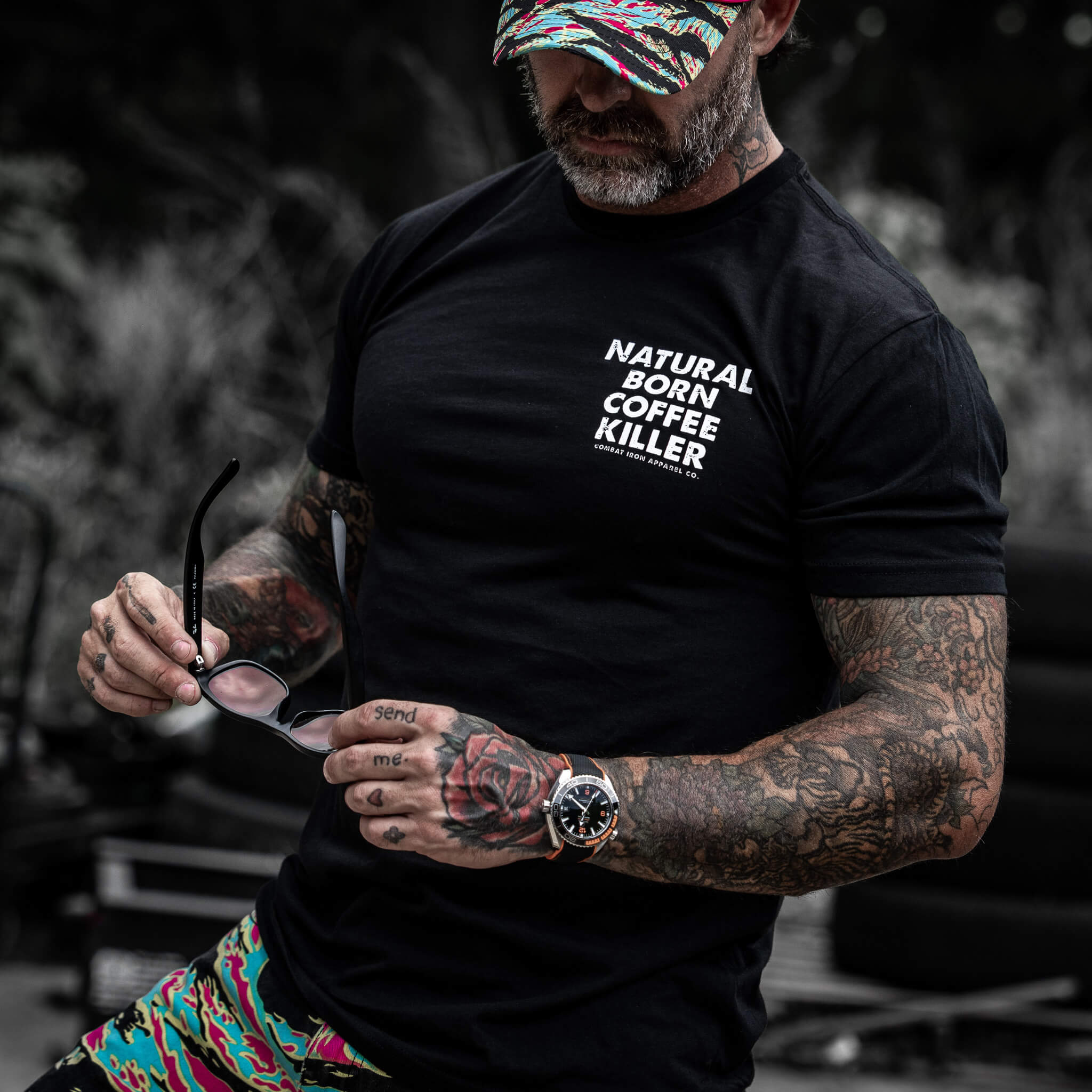 Natural Born Coffee Killer Men's T-Shirt - Image 4