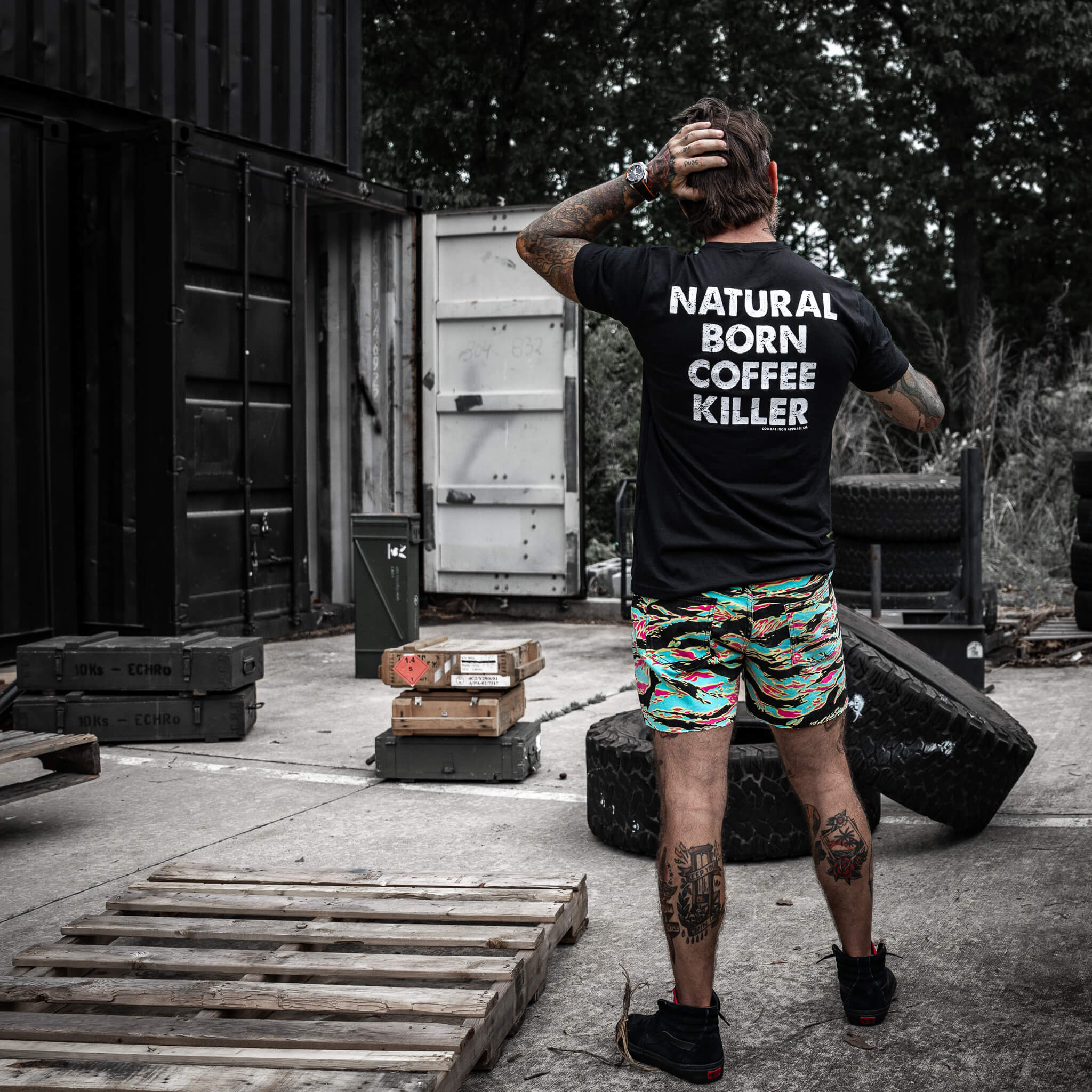 Natural Born Coffee Killer Men's T-Shirt - Image 6