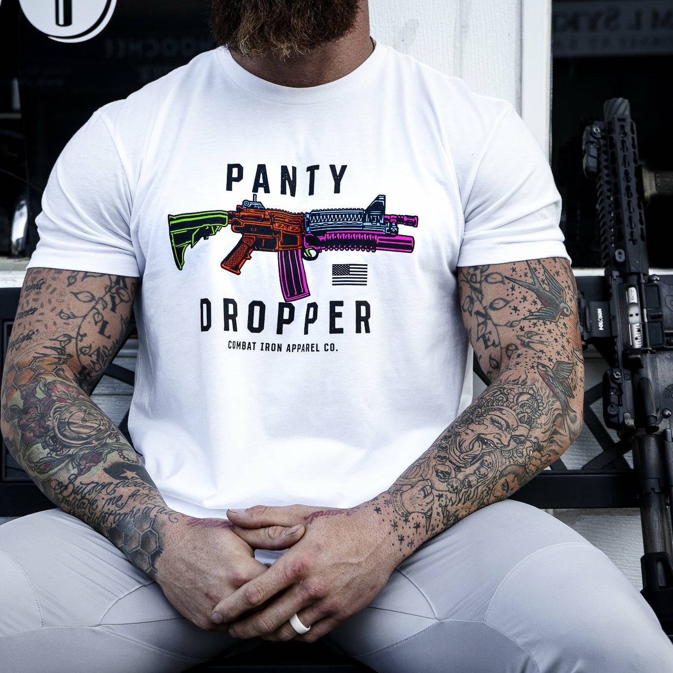 Neon Panty Dropper Men's T-Shirt - Image 10