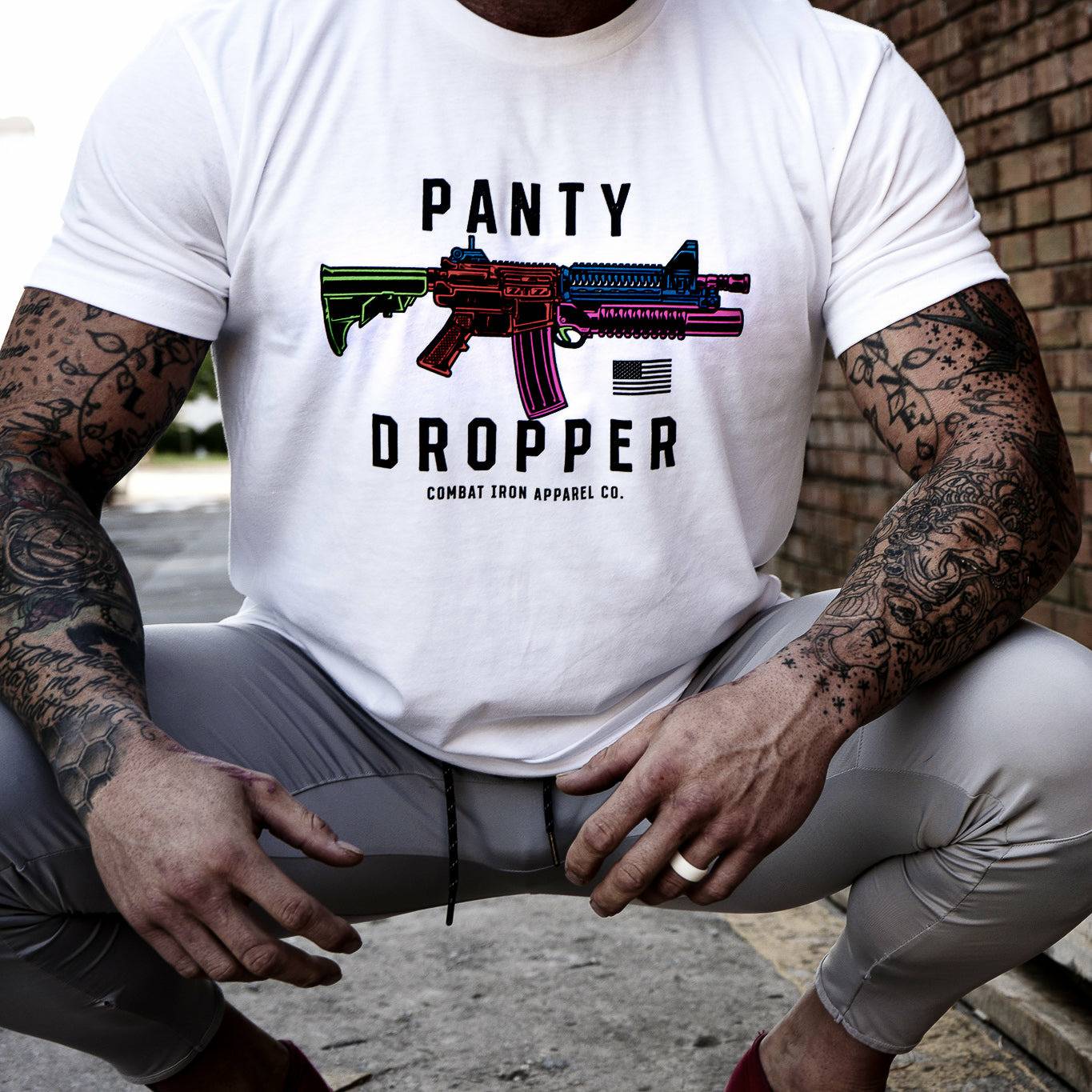 Neon Panty Dropper Men's T-Shirt - Image 8