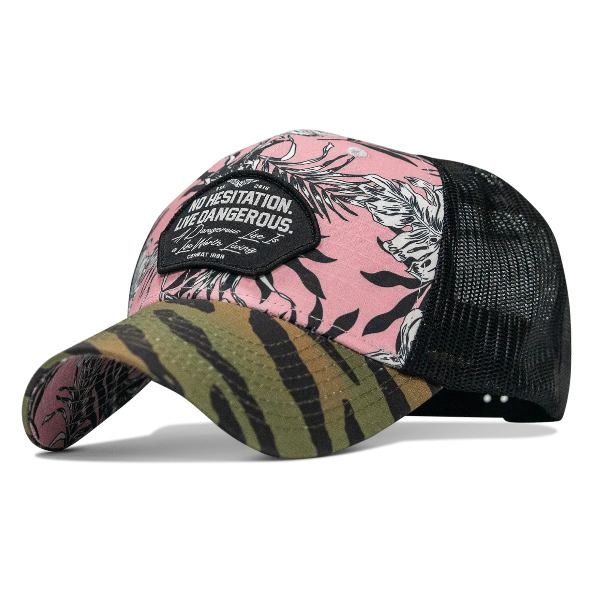 No Hesitation. Live Dangerous Patch Original Ripstop Snapback Hat - Image 15