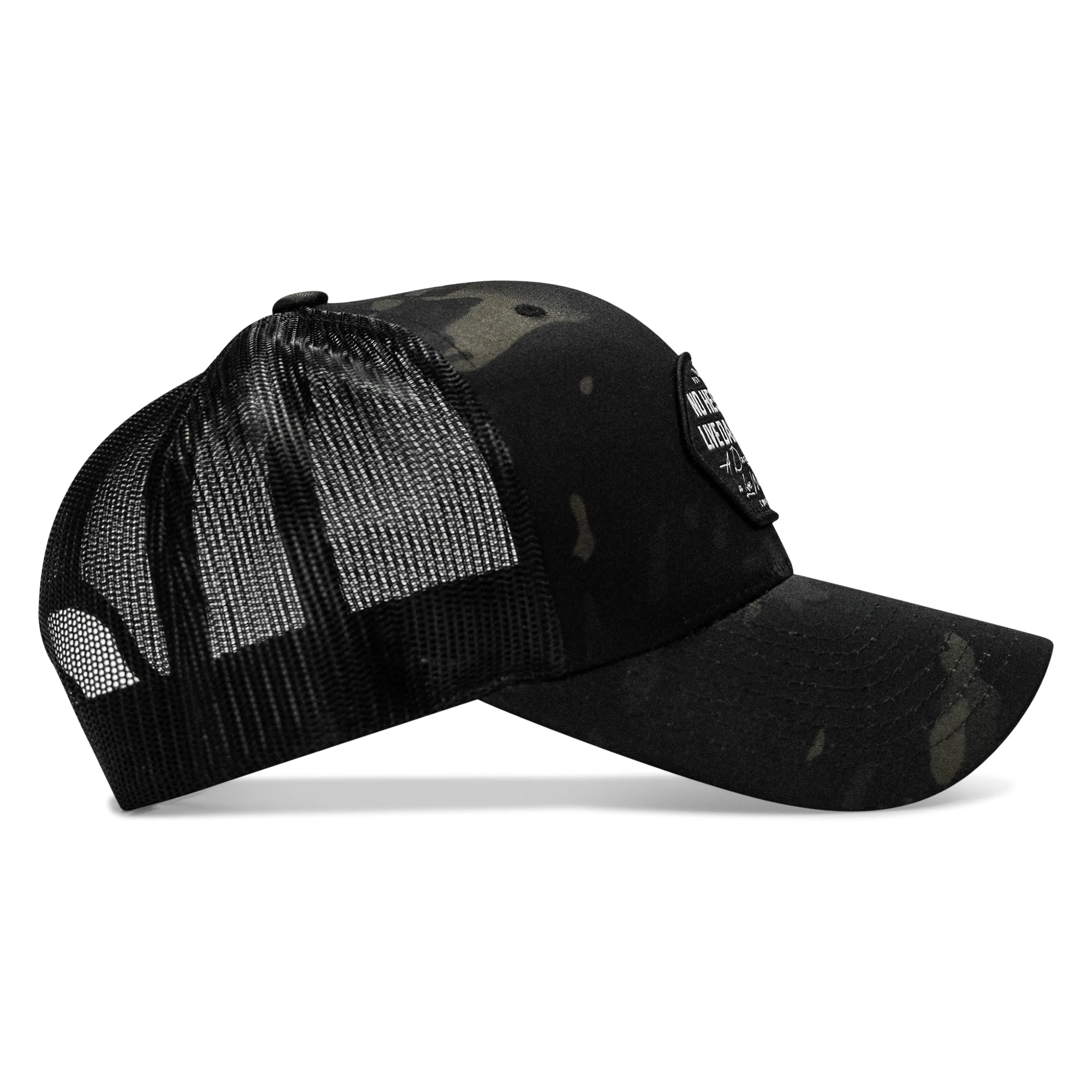 No Hesitation. Live Dangerous Patch Snapback Hat - Image 15