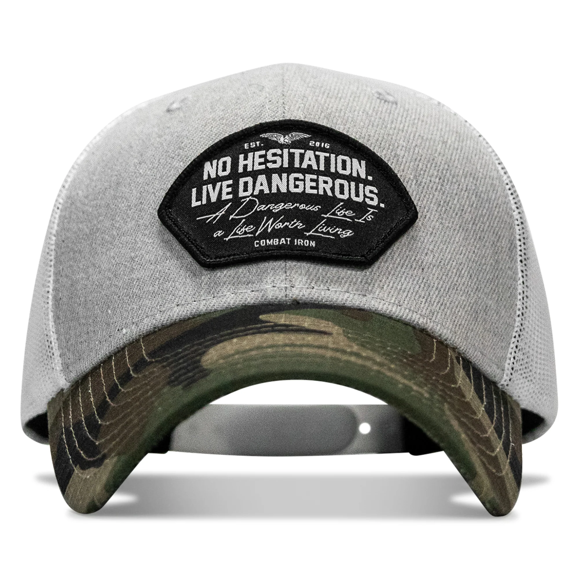 No Hesitation. Live Dangerous Patch Snapback Hat - Image 16