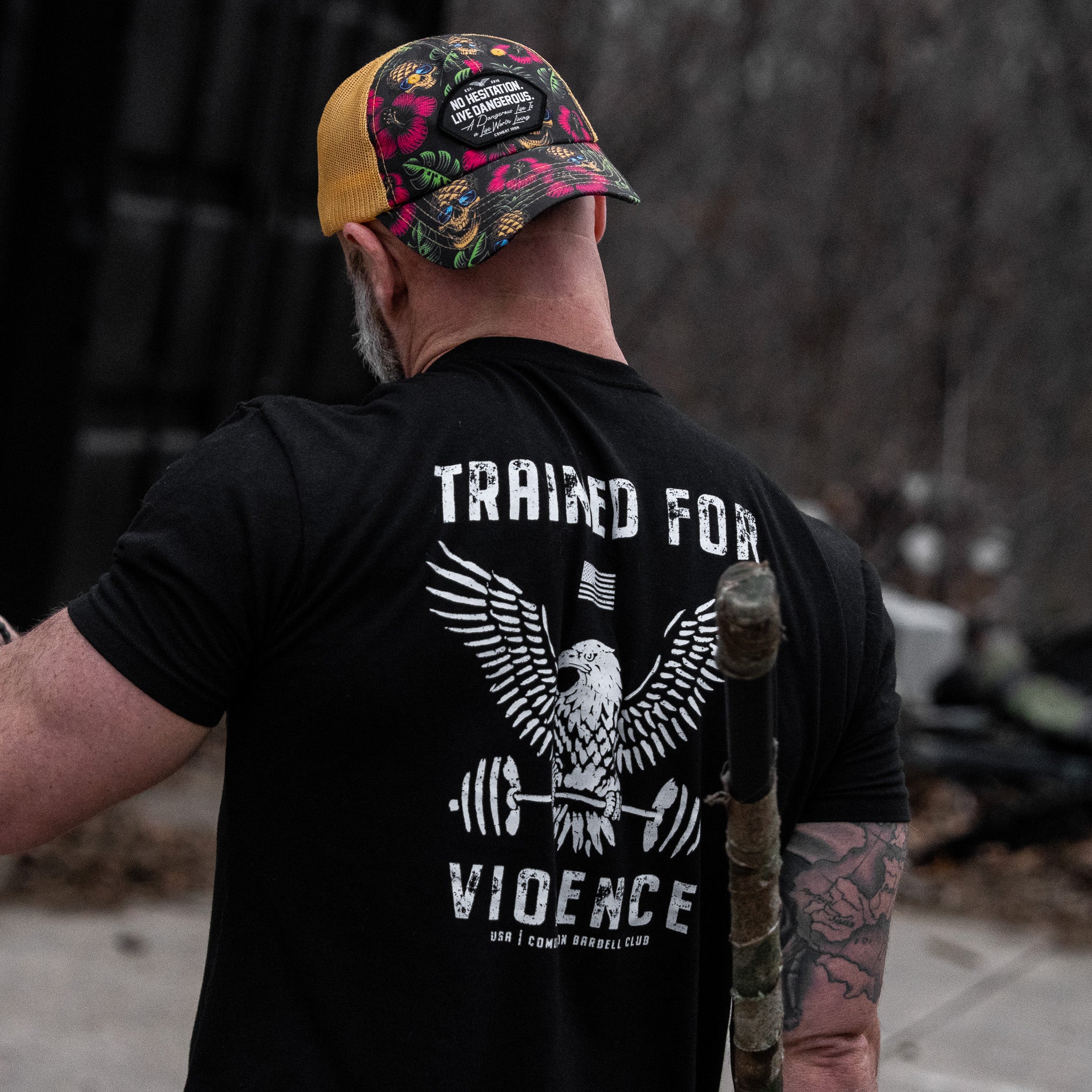 No Hesitation. Live Dangerous Patch Tactical Ripstop Mesh Snapback Hat - Image 13