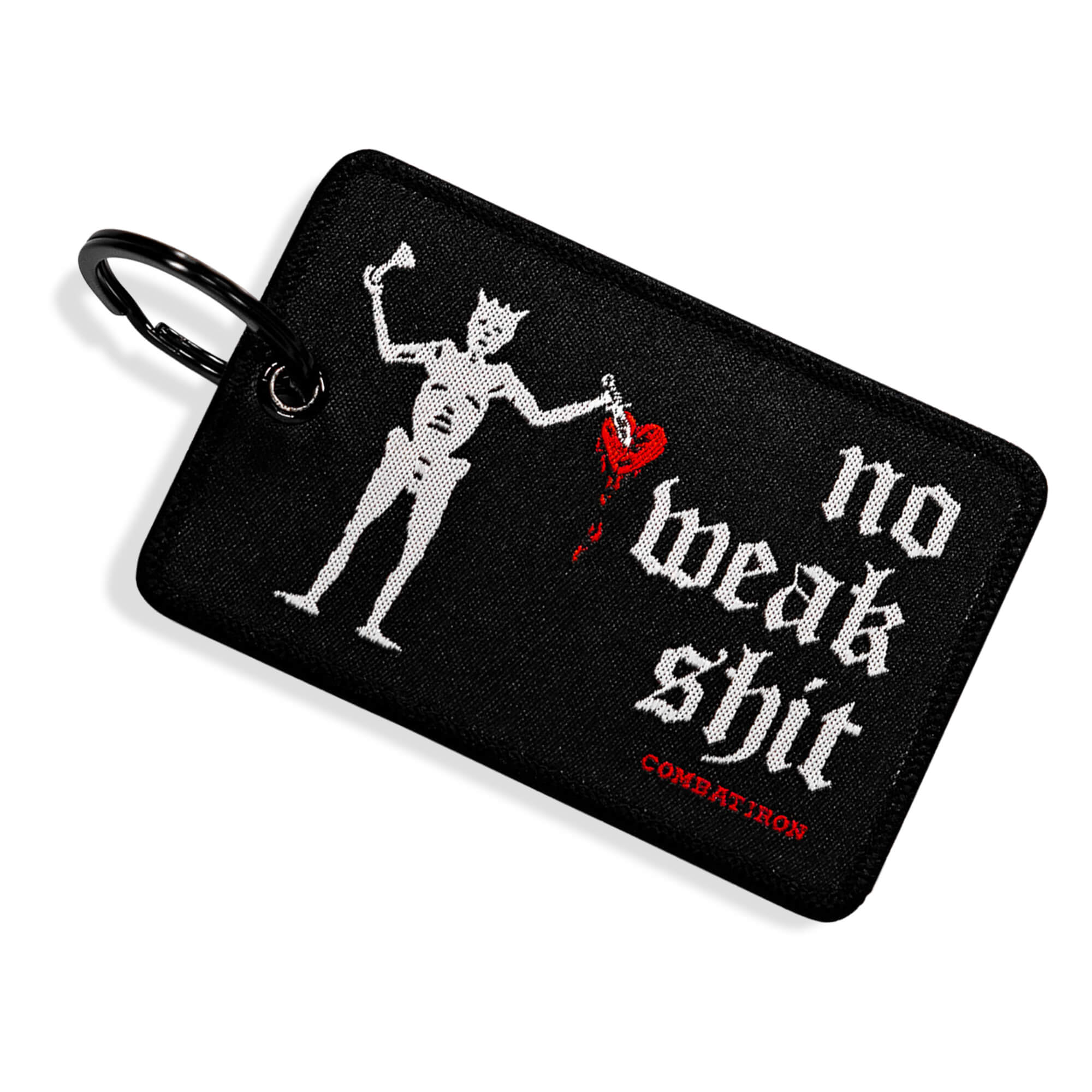 No Weak Shit Patch Keychain - Image 2