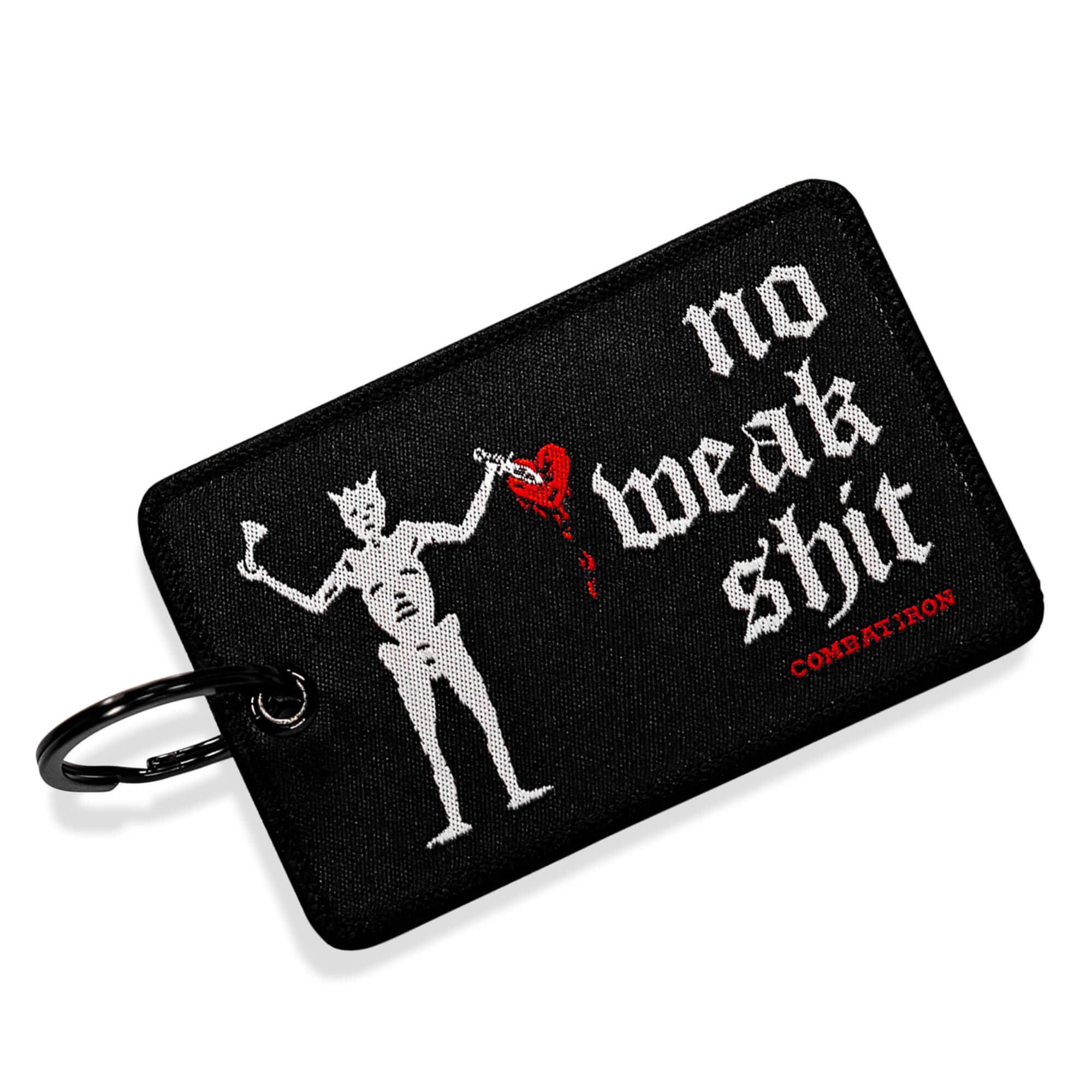 No Weak Shit Patch Keychain - Image 3
