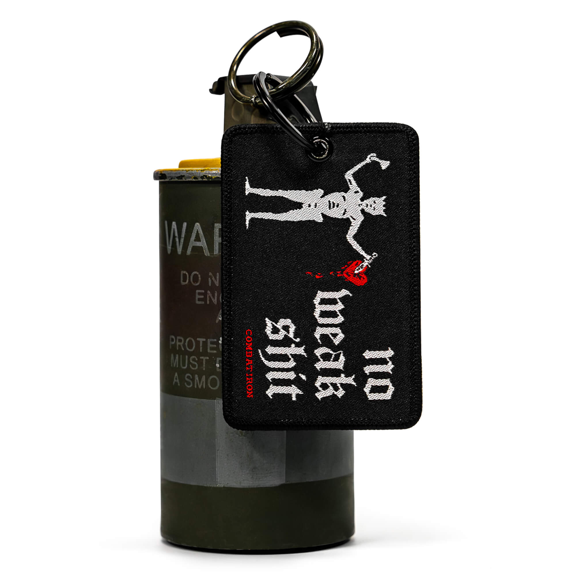 No Weak Shit Patch Keychain - Image 4