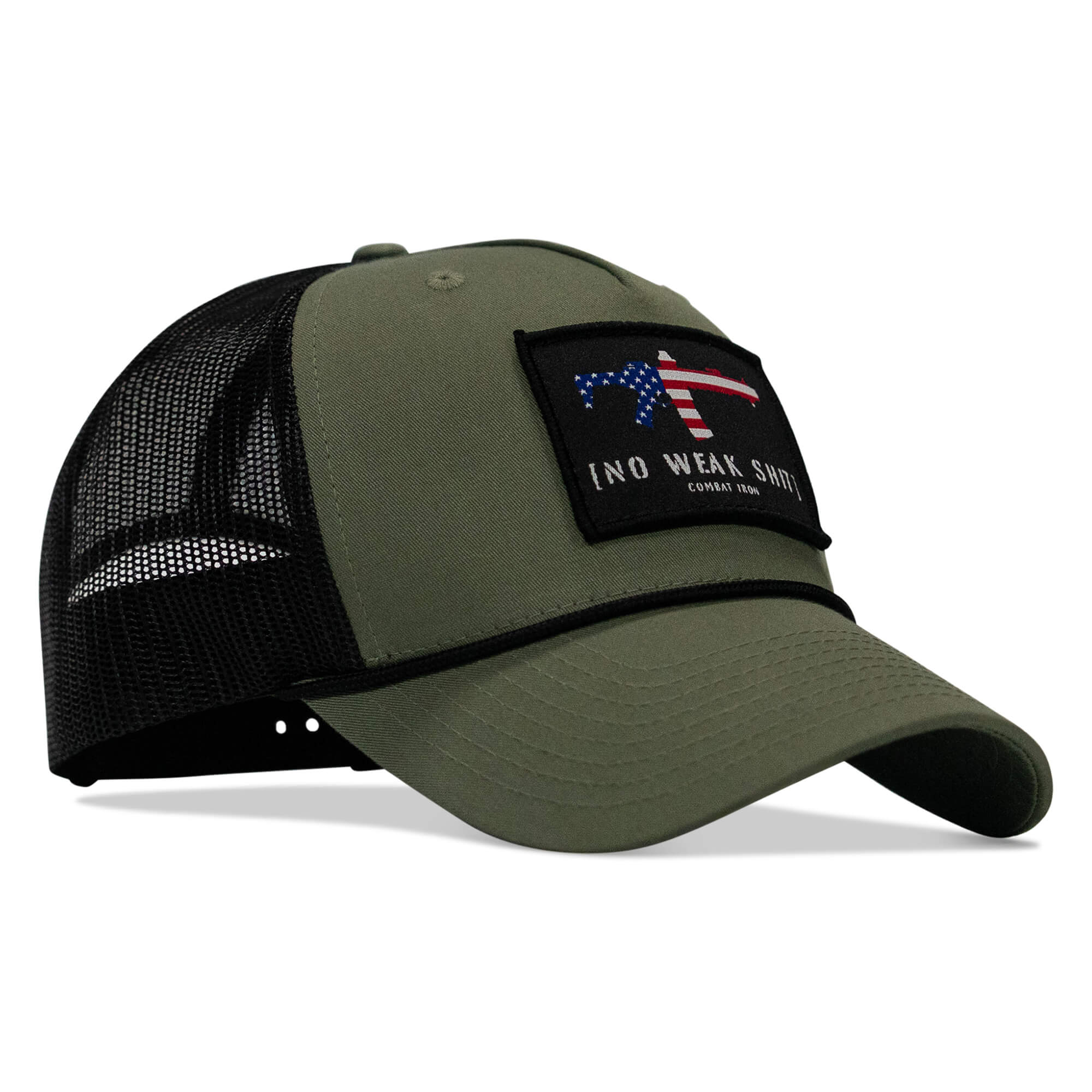 No Weak Shit Patch Rope Snapback Hat - Image 11