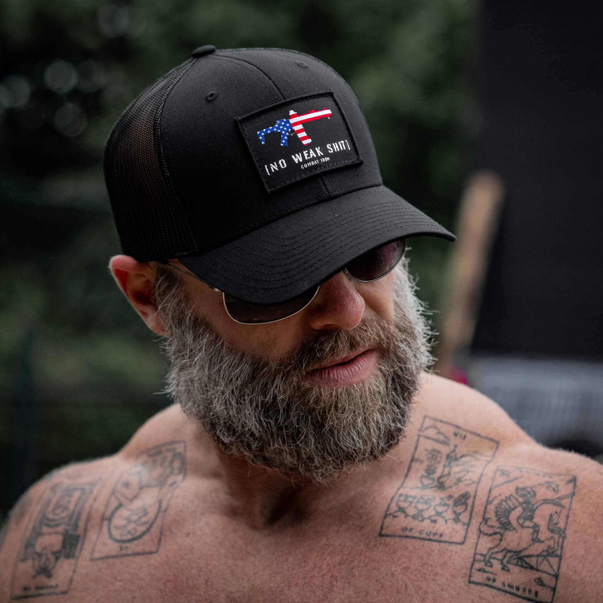 No Weak Shit Patch Snapback Hat - Image 16