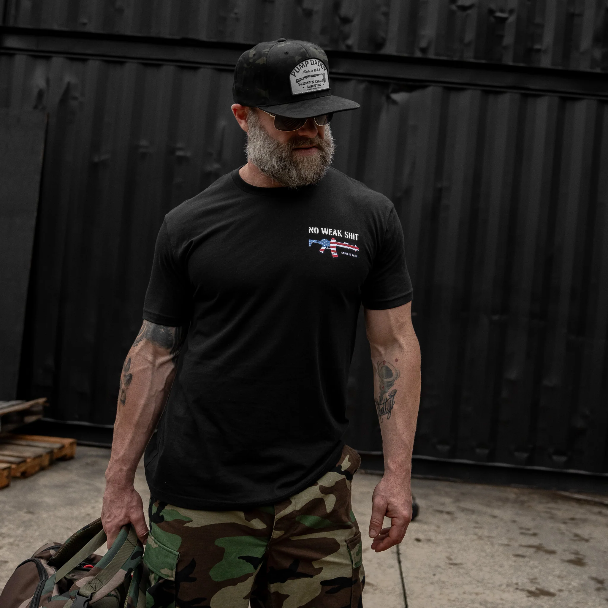 No Weak Shit Rifle Men's T-Shirt - Image 4