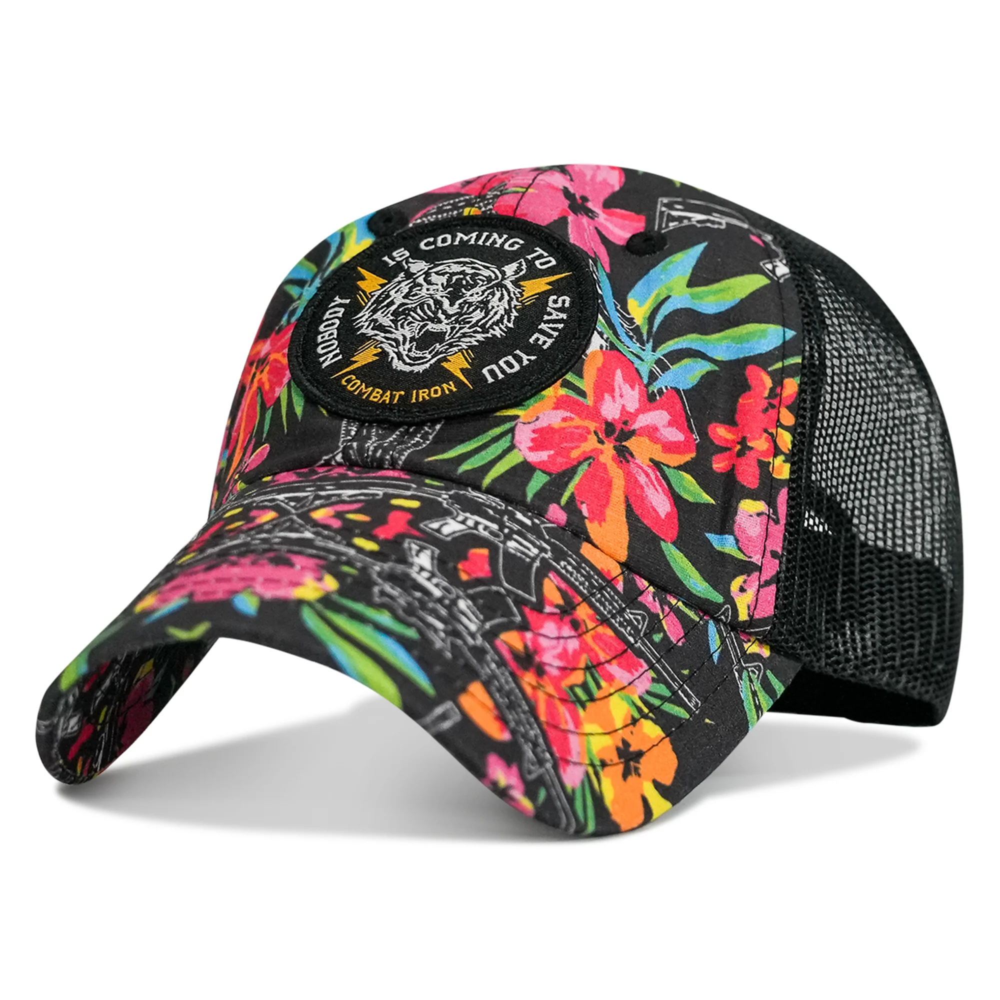 Nobody is Coming To Save You Patch Tactical Ripstop Mesh Snapback Hat - Image 2