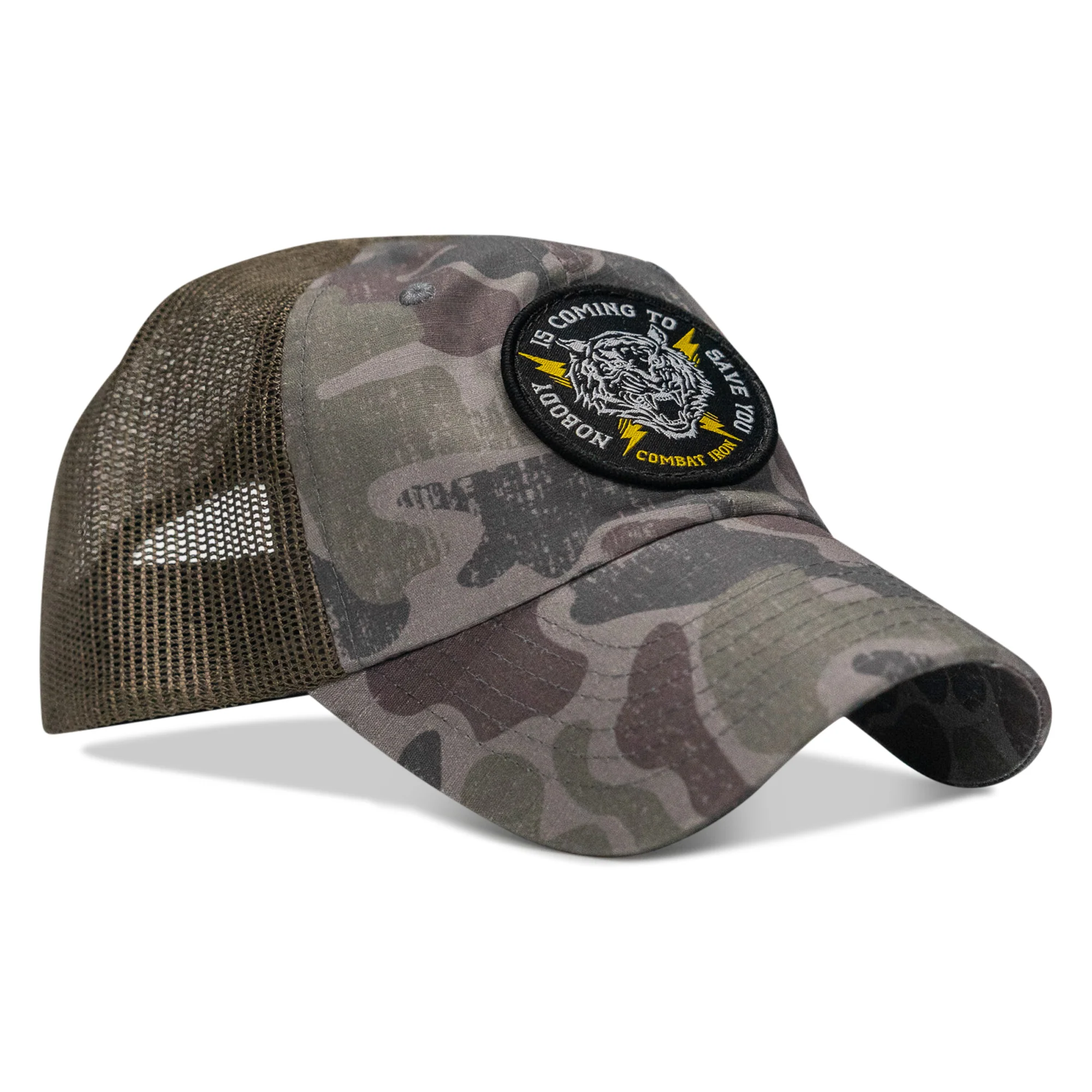 Nobody is Coming To Save You Patch Tactical Ripstop Mesh Snapback Hat - Image 21
