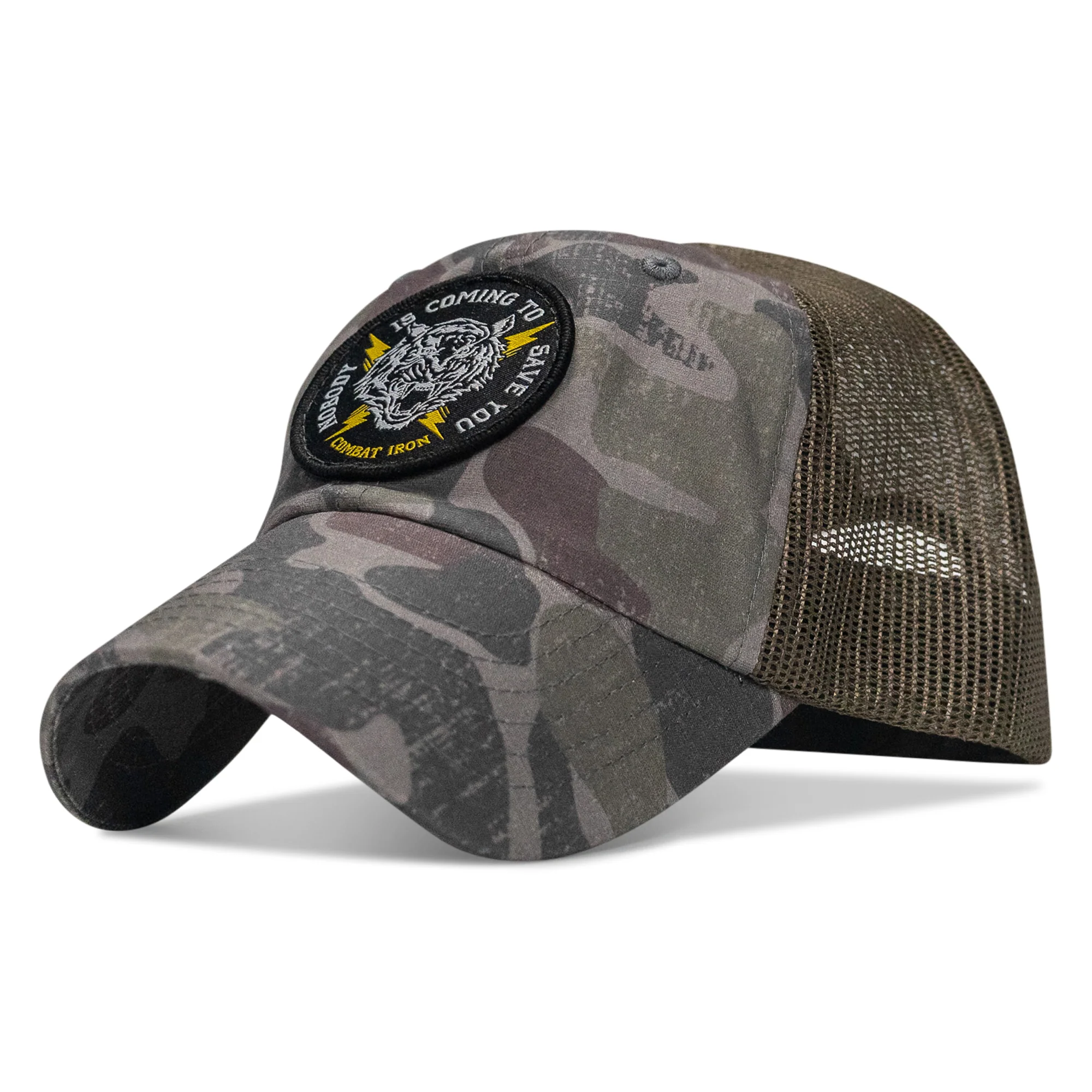 Nobody is Coming To Save You Patch Tactical Ripstop Mesh Snapback Hat - Image 22