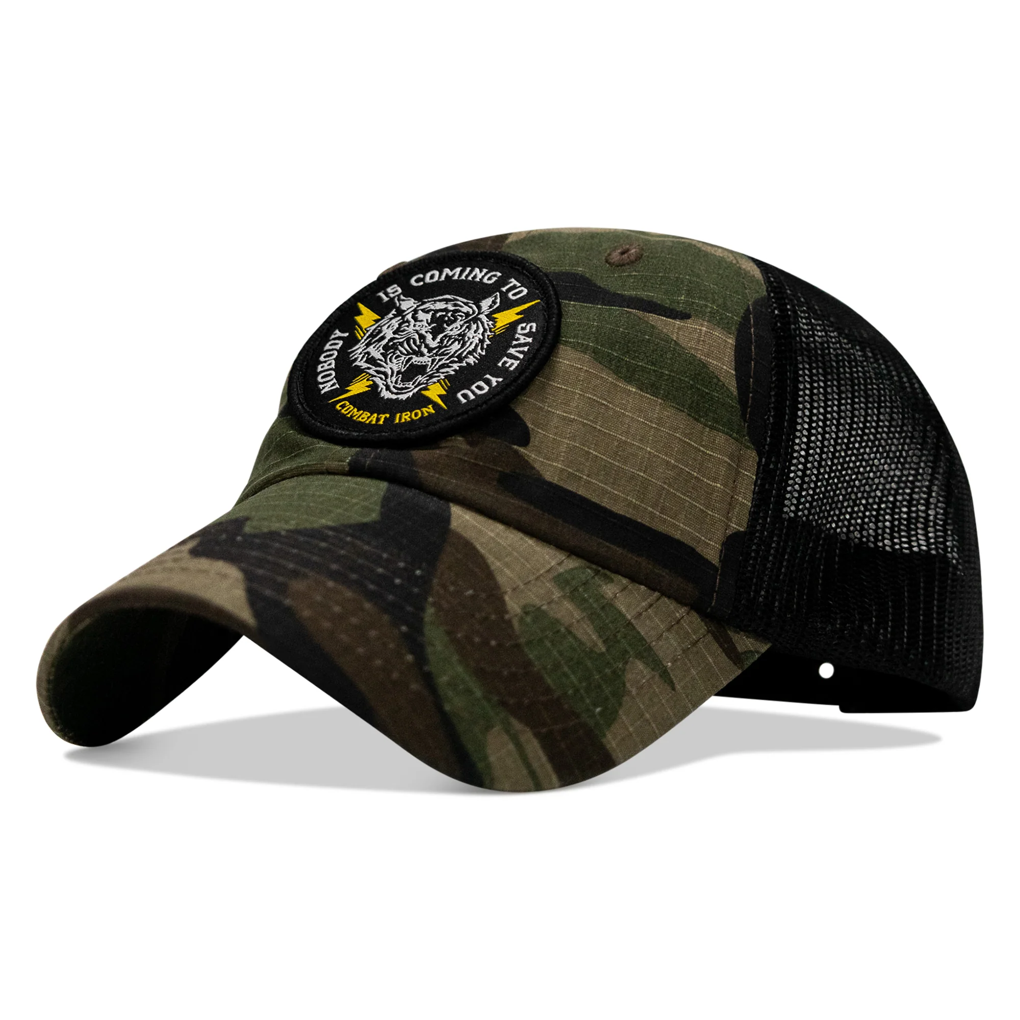 Nobody is Coming To Save You Patch Tactical Ripstop Mesh Snapback Hat - Image 27