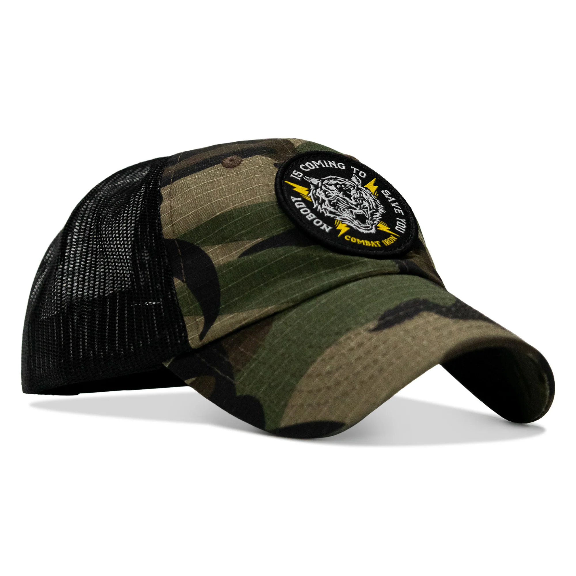 Nobody is Coming To Save You Patch Tactical Ripstop Mesh Snapback Hat - Image 28