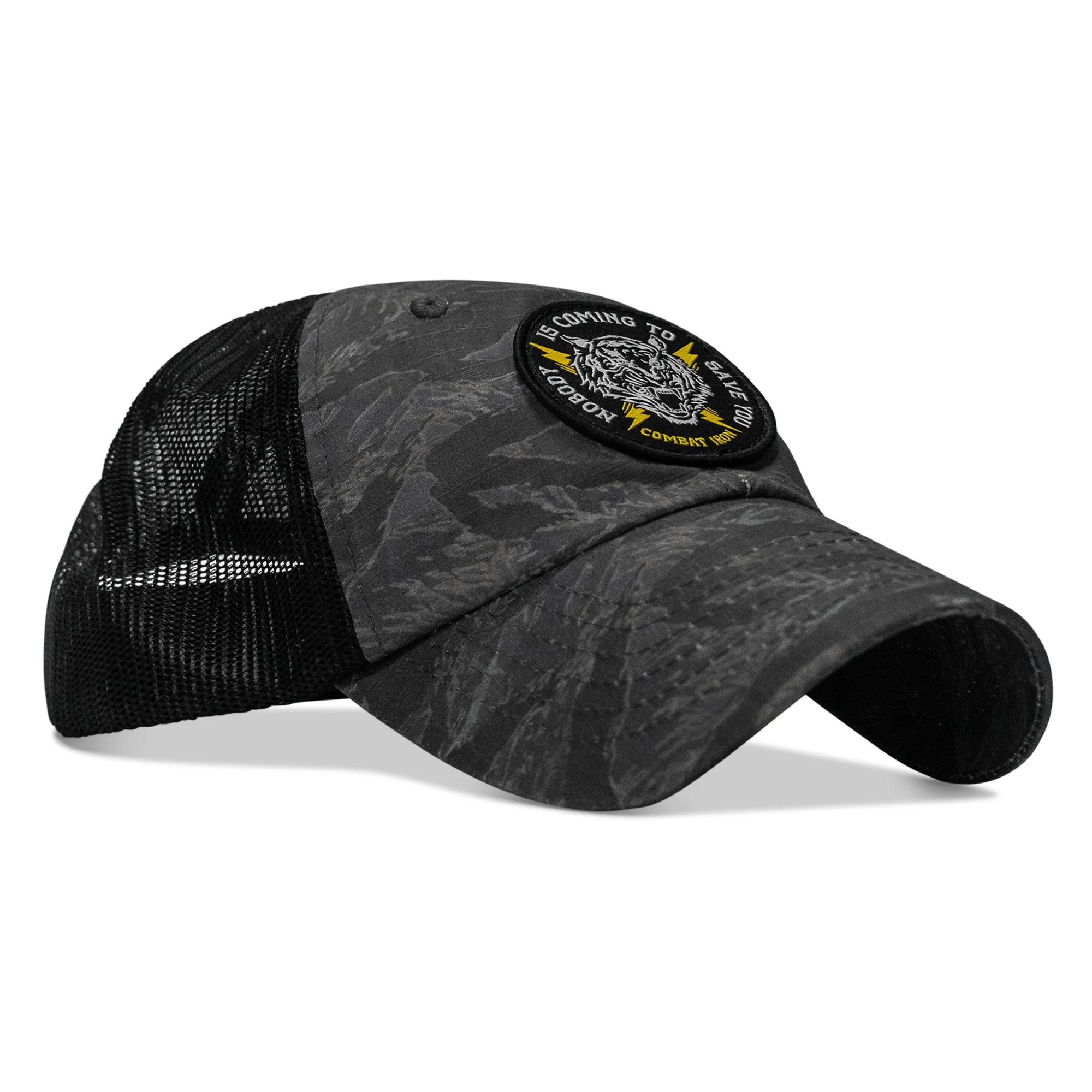 Nobody is Coming To Save You Patch Tactical Ripstop Mesh Snapback Hat - Image 8