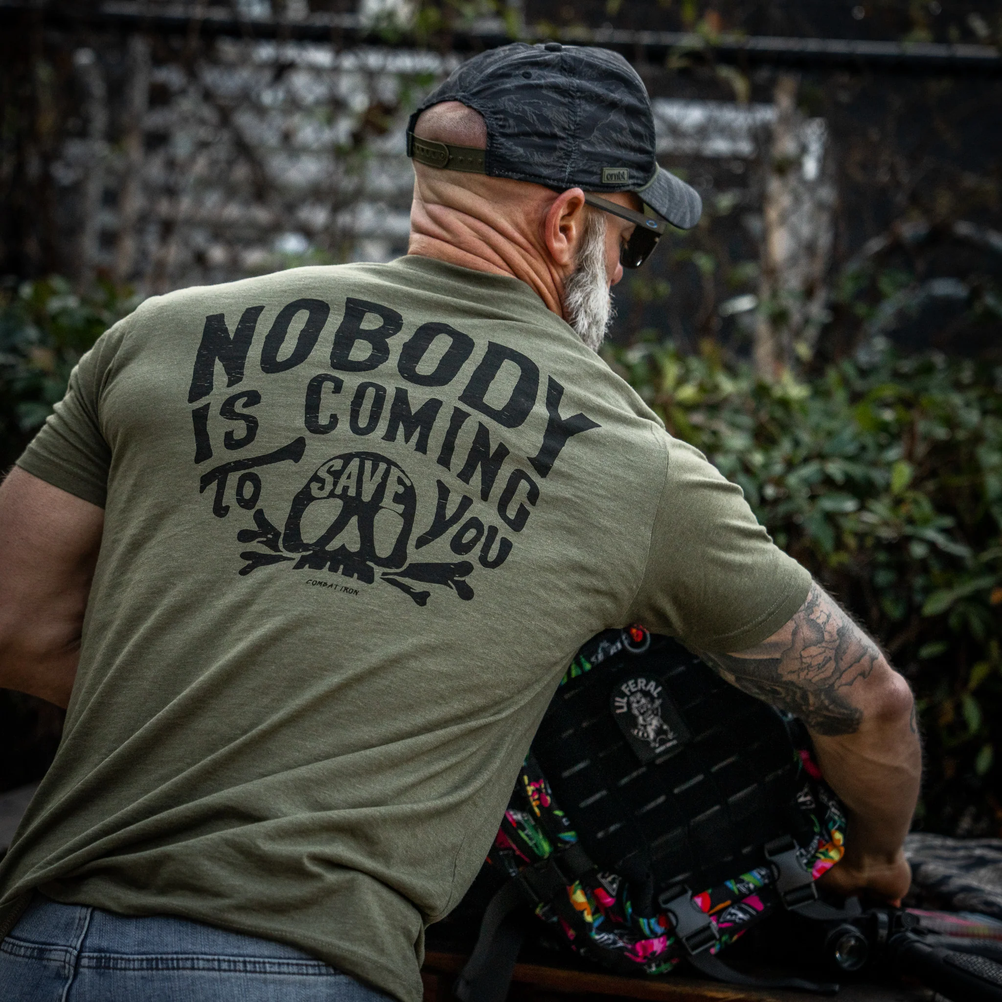 Nobody Is Coming To Save You Skull Men's T-Shirt - Image 17