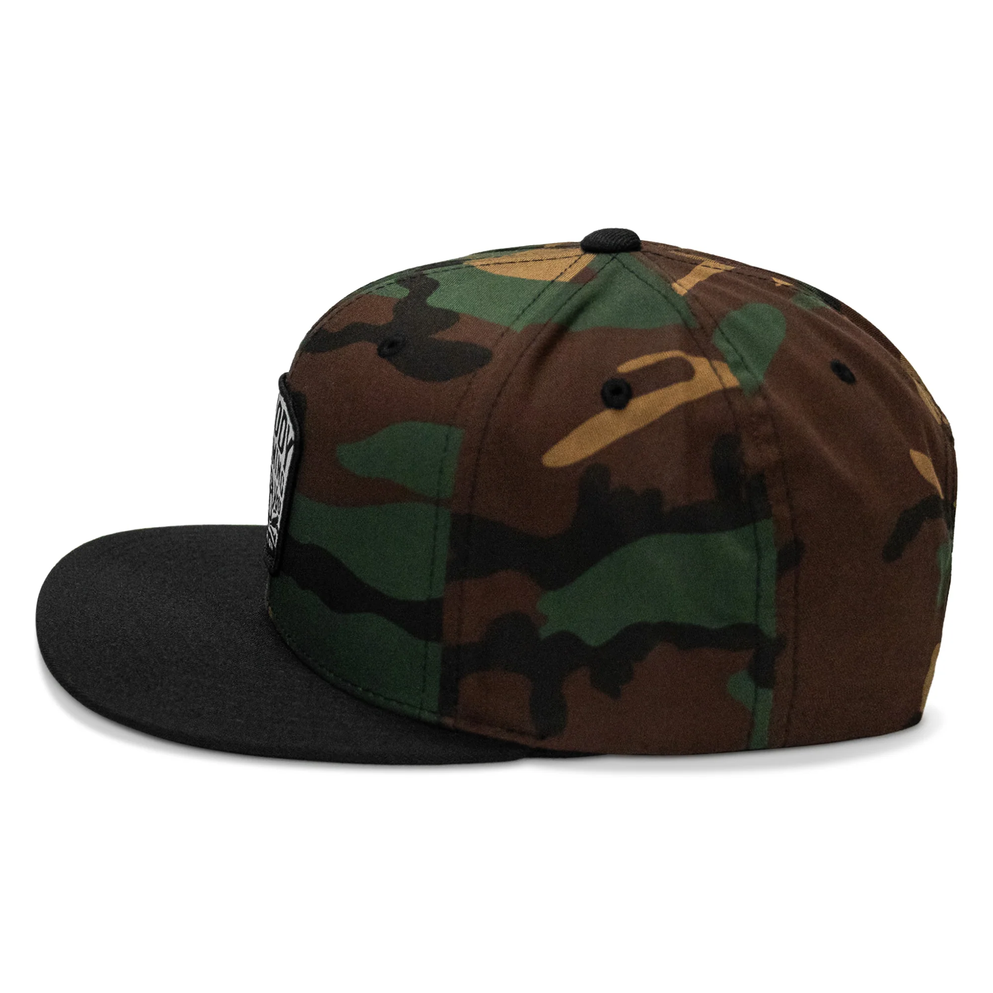 Nobody Is Coming To Save You Skull Patch Flatbill Snapback Hat - Image 34