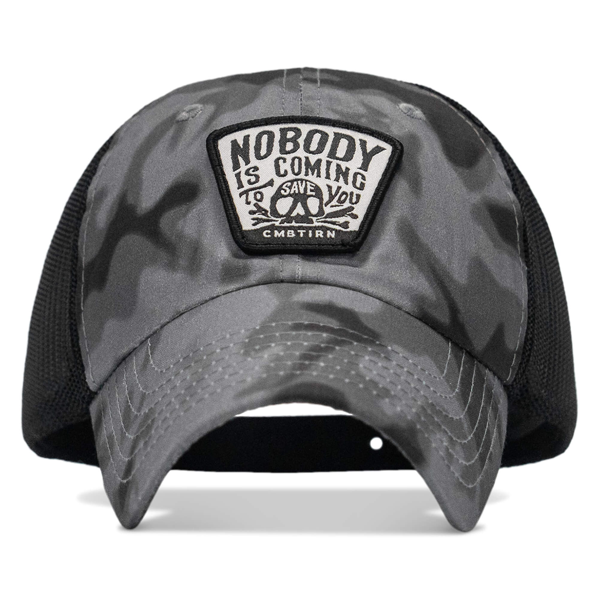 Nobody Is Coming To Save You Skull Patch Ripstop Snapback - Image 13