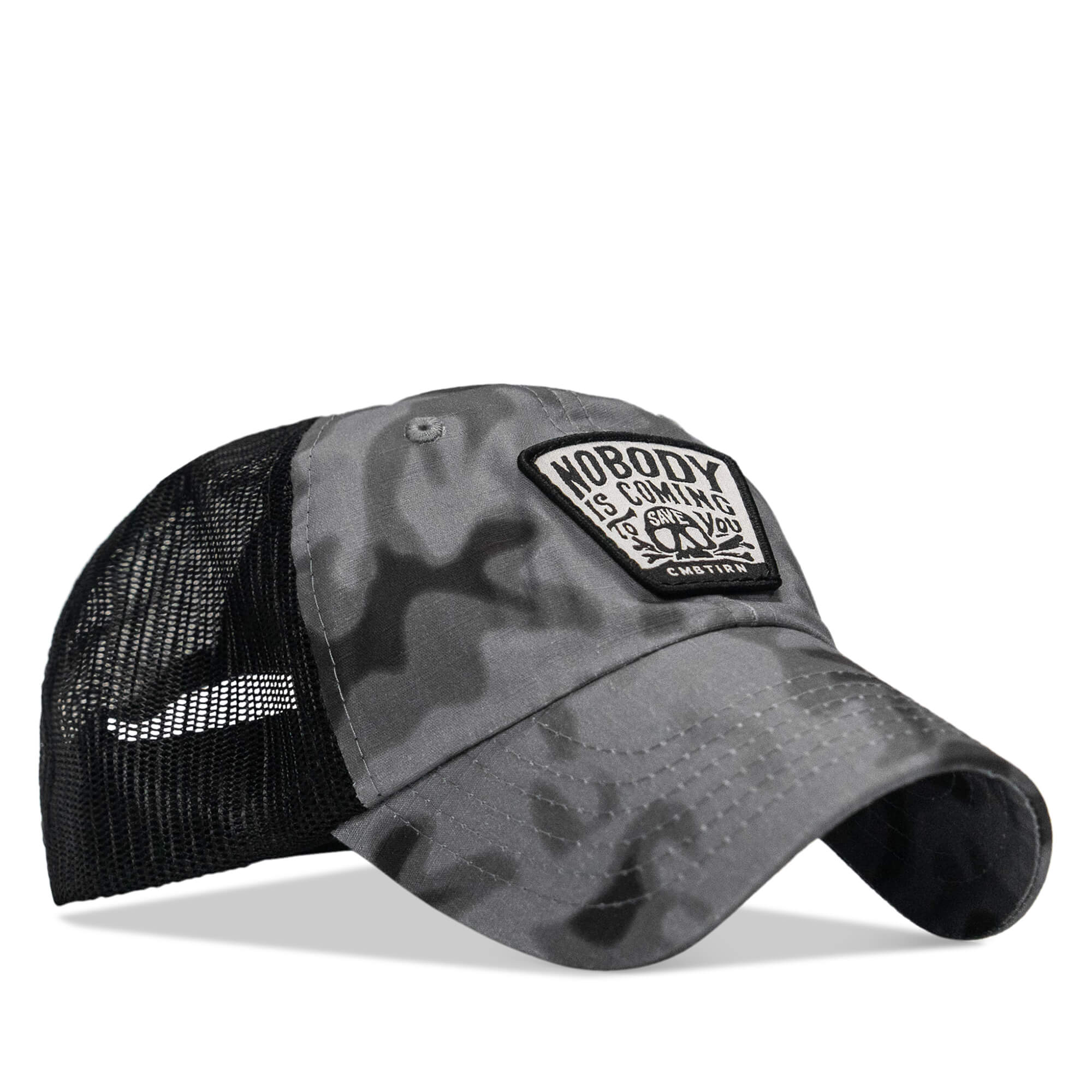 Nobody Is Coming To Save You Skull Patch Ripstop Snapback - Image 14