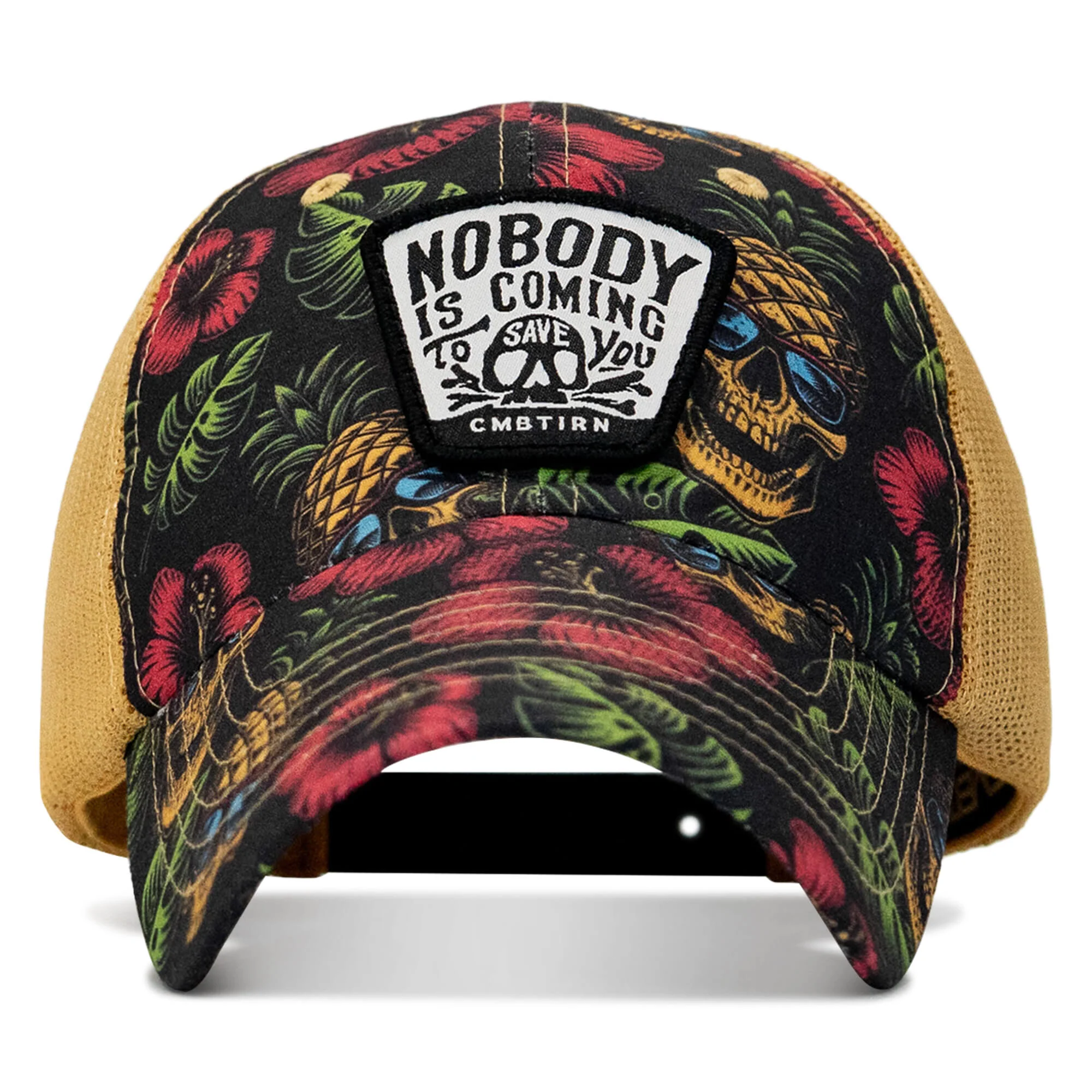 Nobody Is Coming To Save You Skull Patch Ripstop Snapback - Image 2