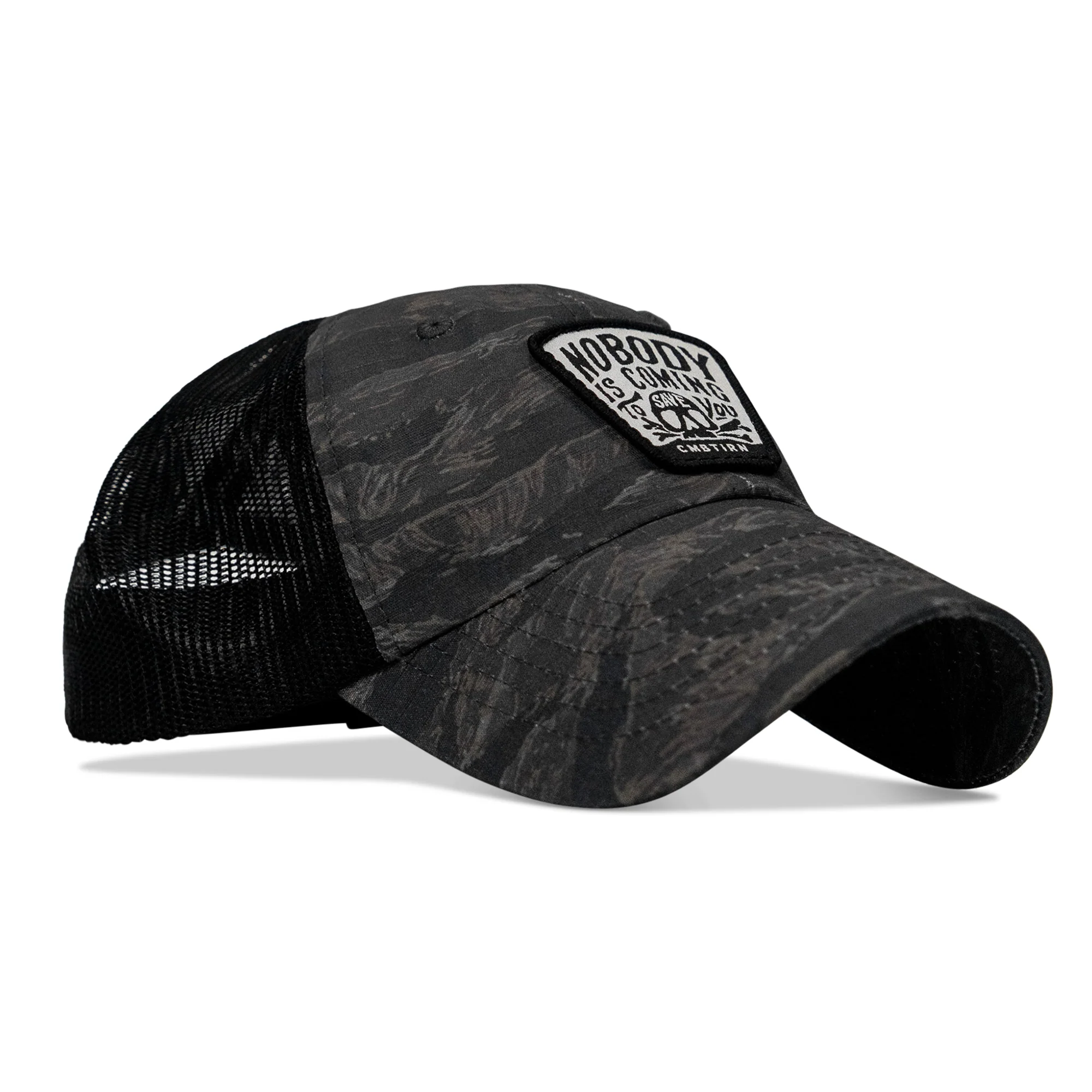 Nobody Is Coming To Save You Skull Patch Ripstop Snapback - Image 35
