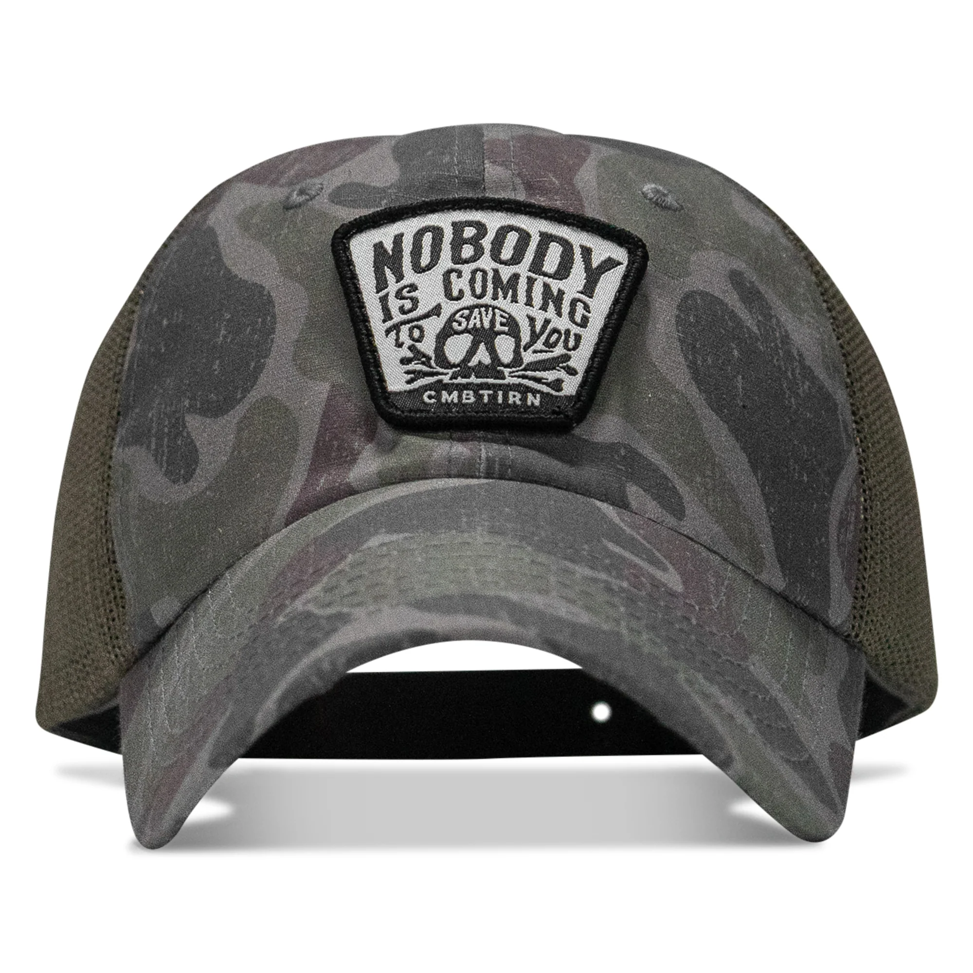 Nobody Is Coming To Save You Skull Patch Ripstop Snapback - Image 40