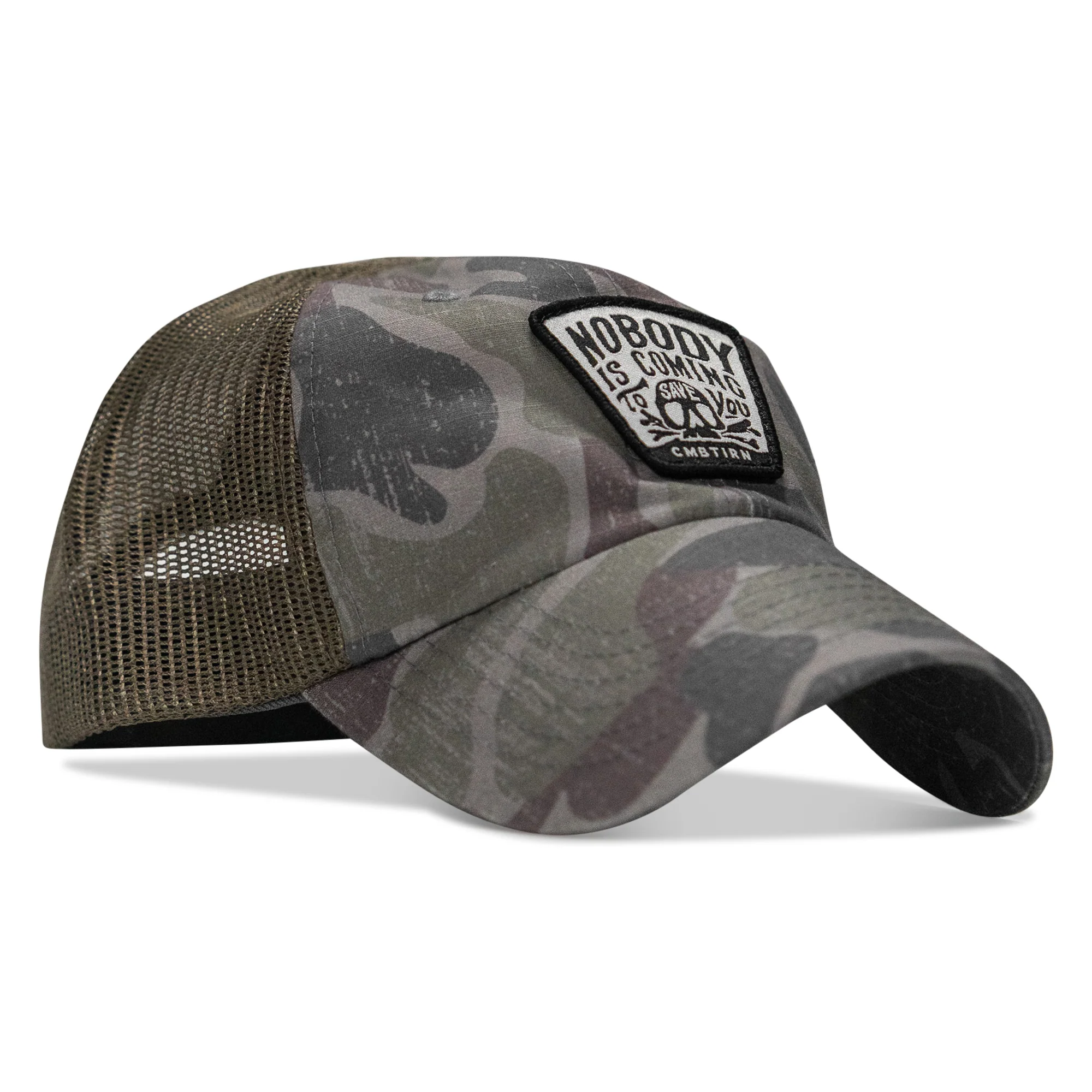 Nobody Is Coming To Save You Skull Patch Ripstop Snapback - Image 42