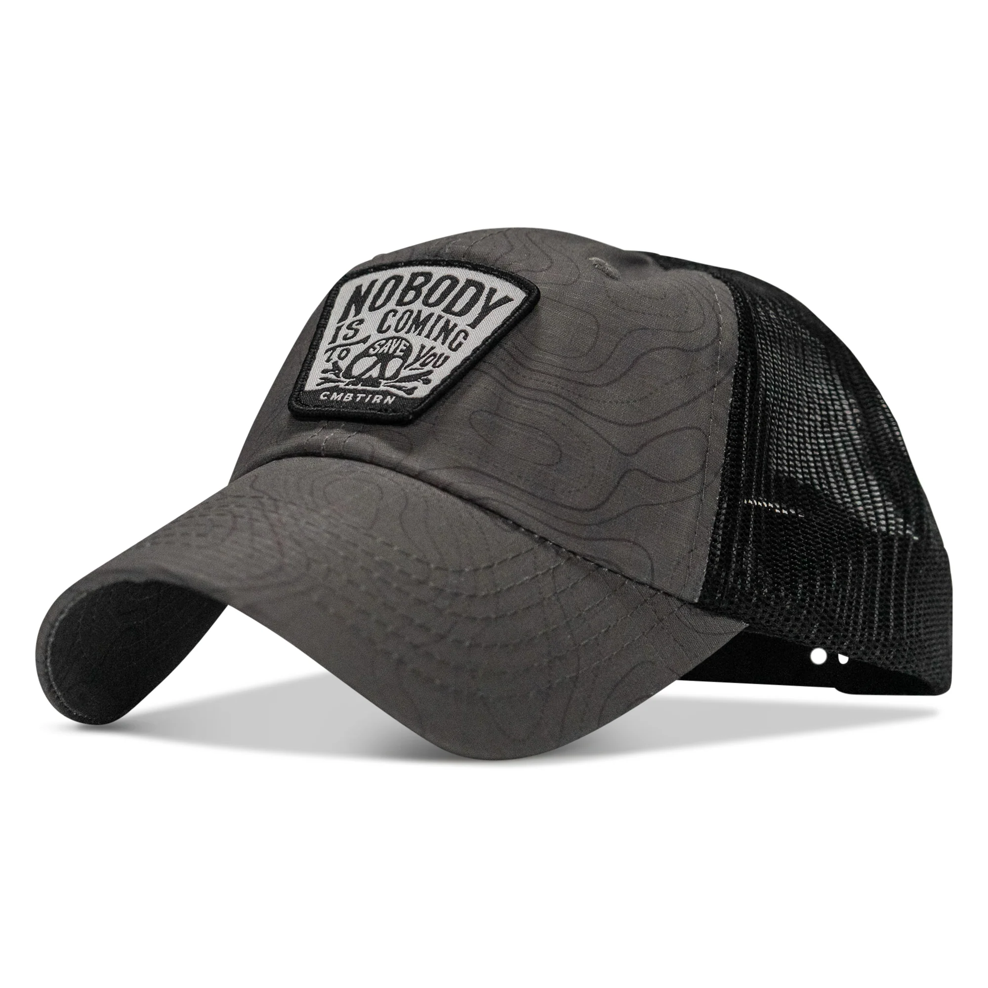 Nobody Is Coming To Save You Skull Patch Ripstop Snapback - Image 49