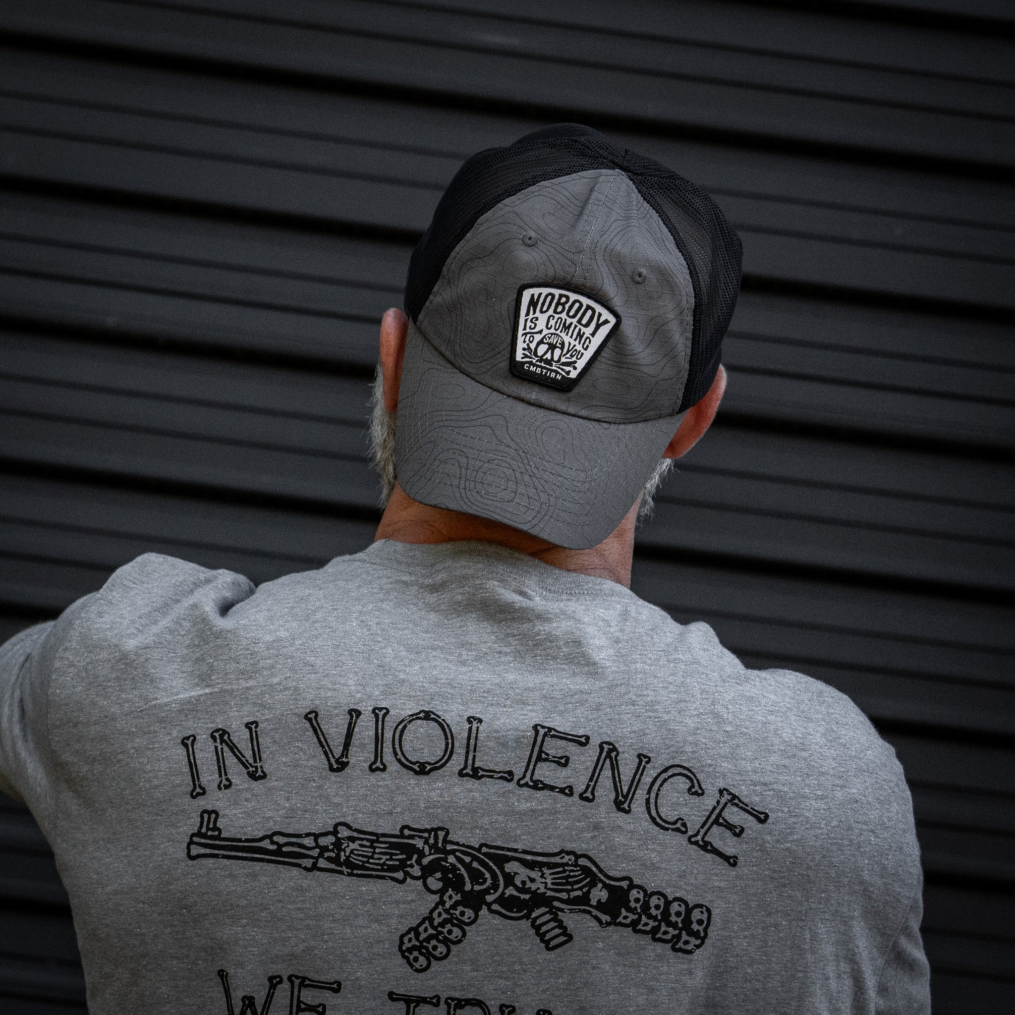 Nobody Is Coming To Save You Skull Patch Ripstop Snapback - Image 53