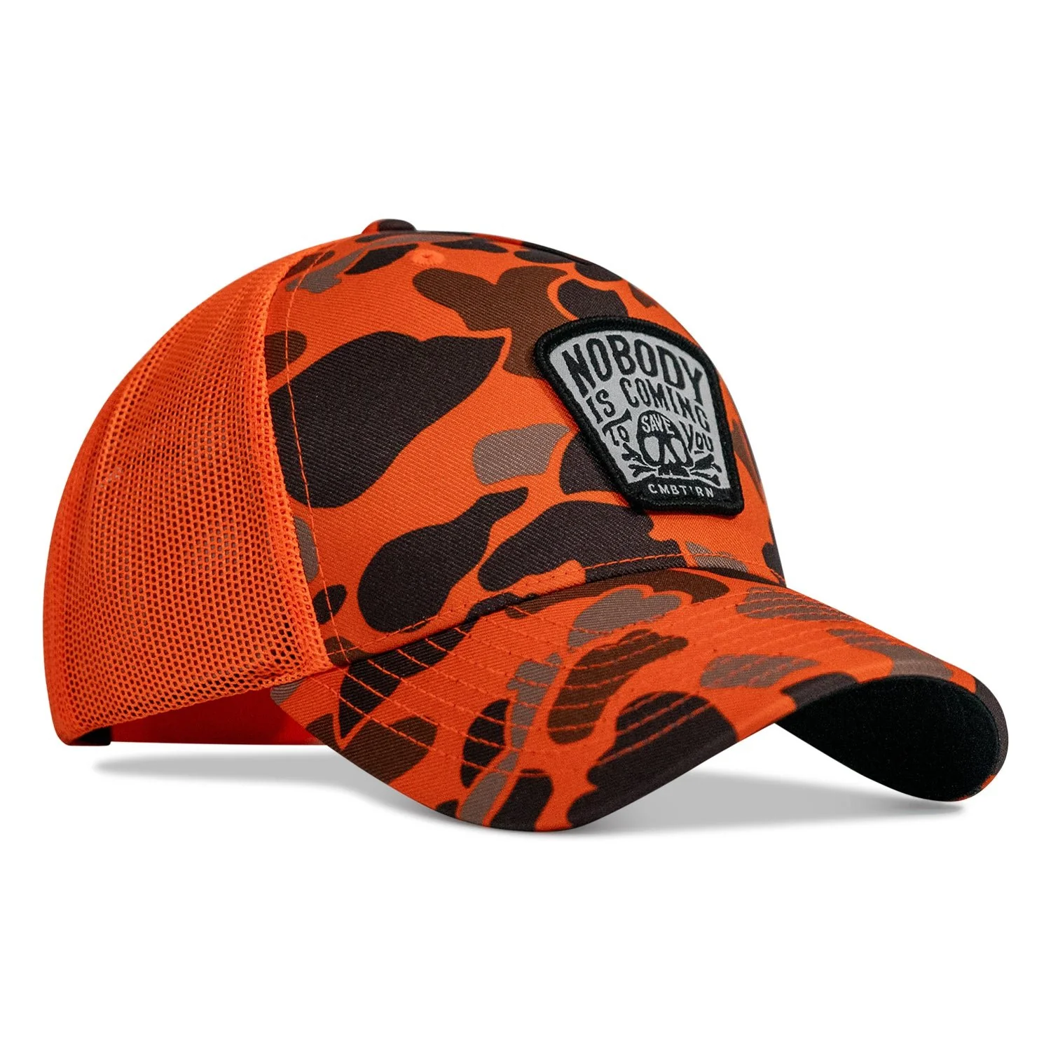 Nobody Is Coming To Save You Skull Patch Snapback Hat - Image 10