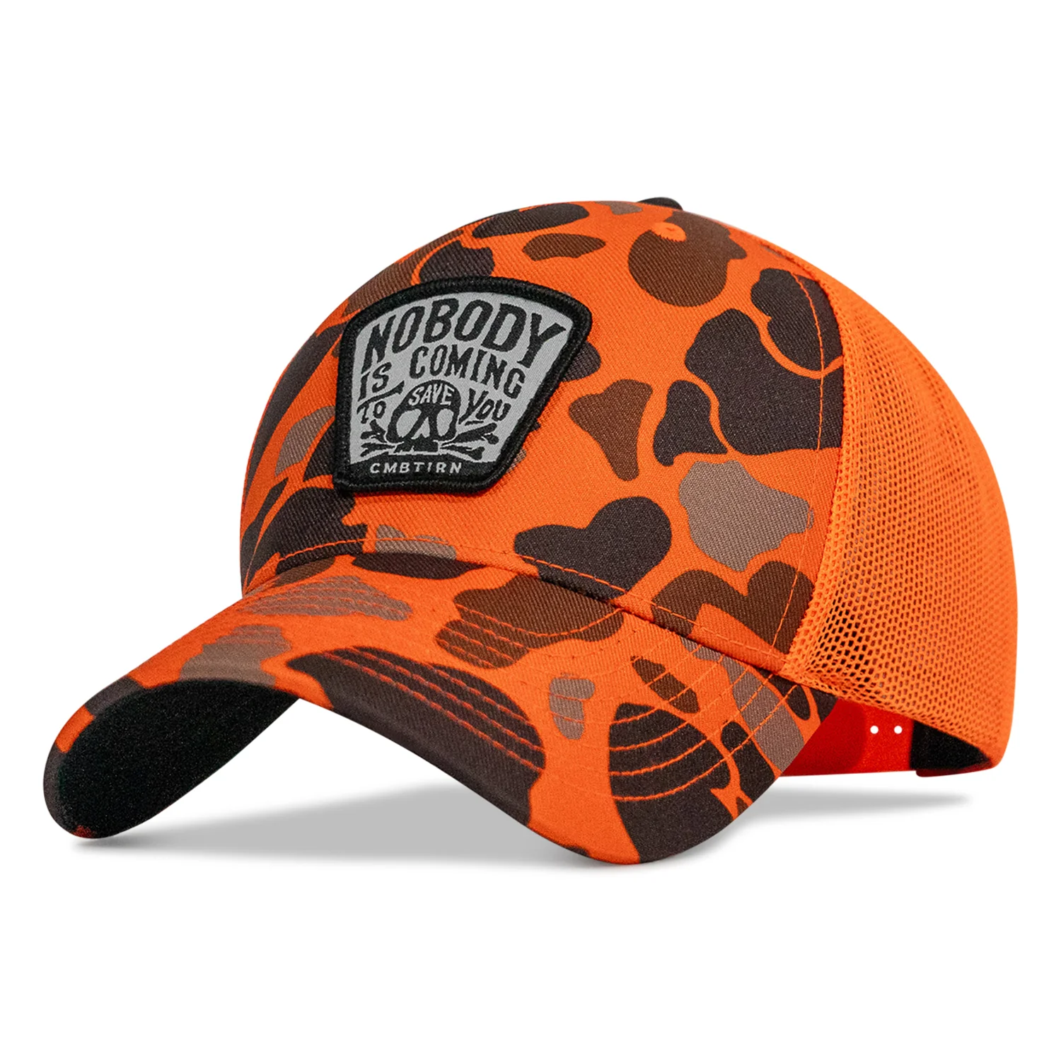Nobody Is Coming To Save You Skull Patch Snapback Hat - Image 11