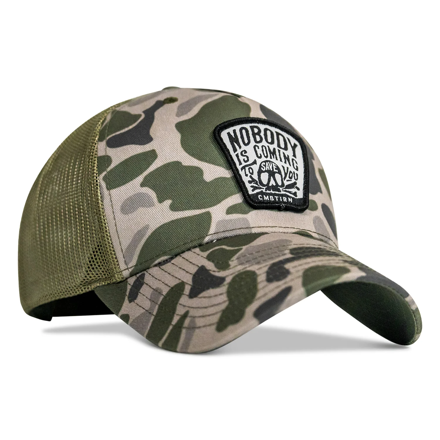 Nobody Is Coming To Save You Skull Patch Snapback Hat - Image 12