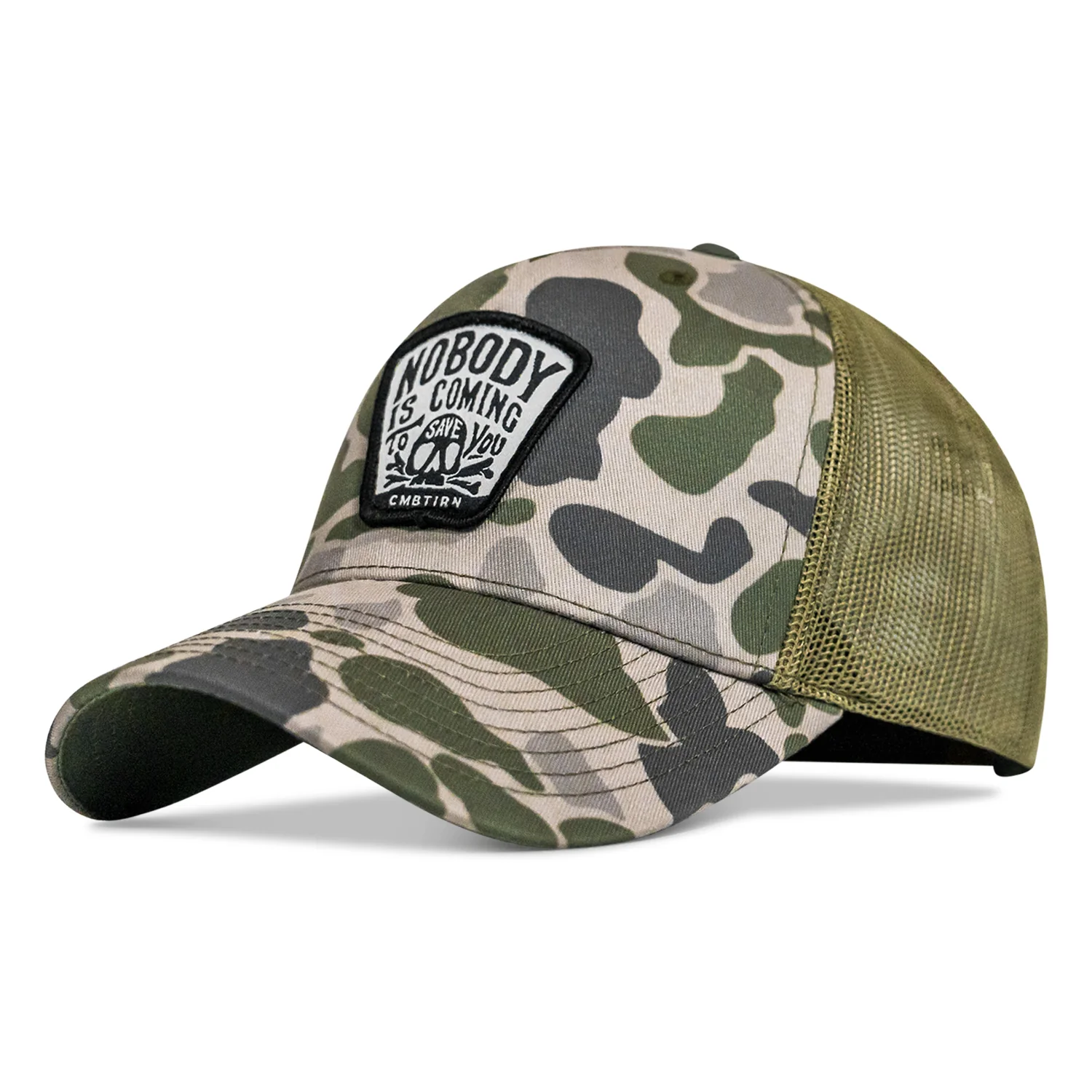 Nobody Is Coming To Save You Skull Patch Snapback Hat - Image 14