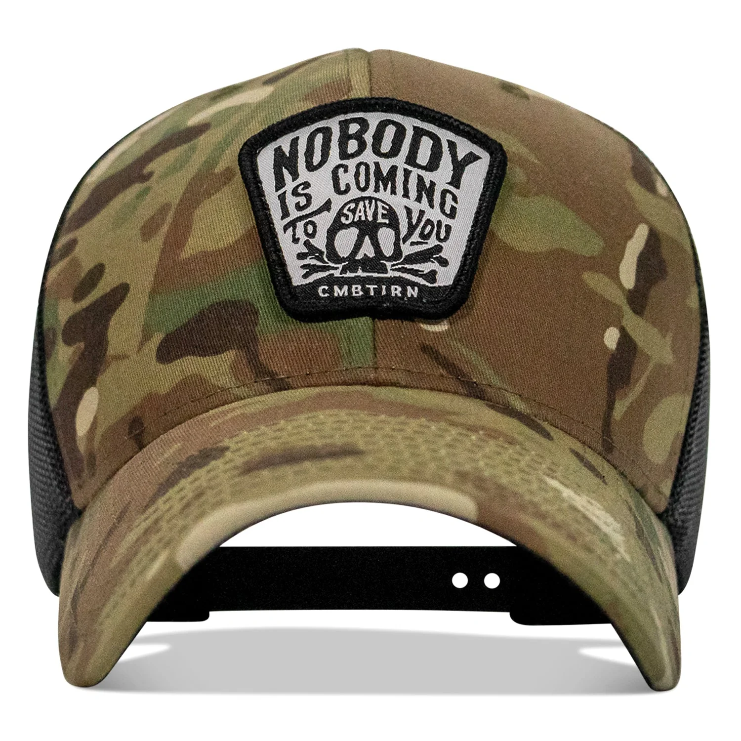Nobody Is Coming To Save You Skull Patch Snapback Hat - Image 18