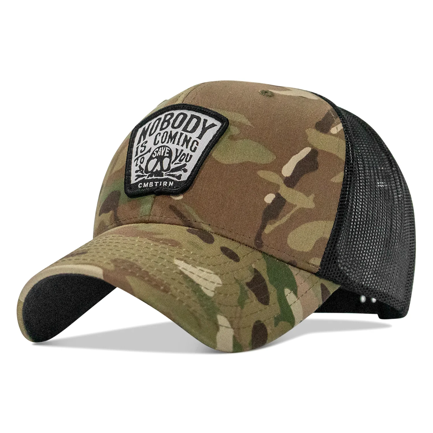 Nobody Is Coming To Save You Skull Patch Snapback Hat - Image 20