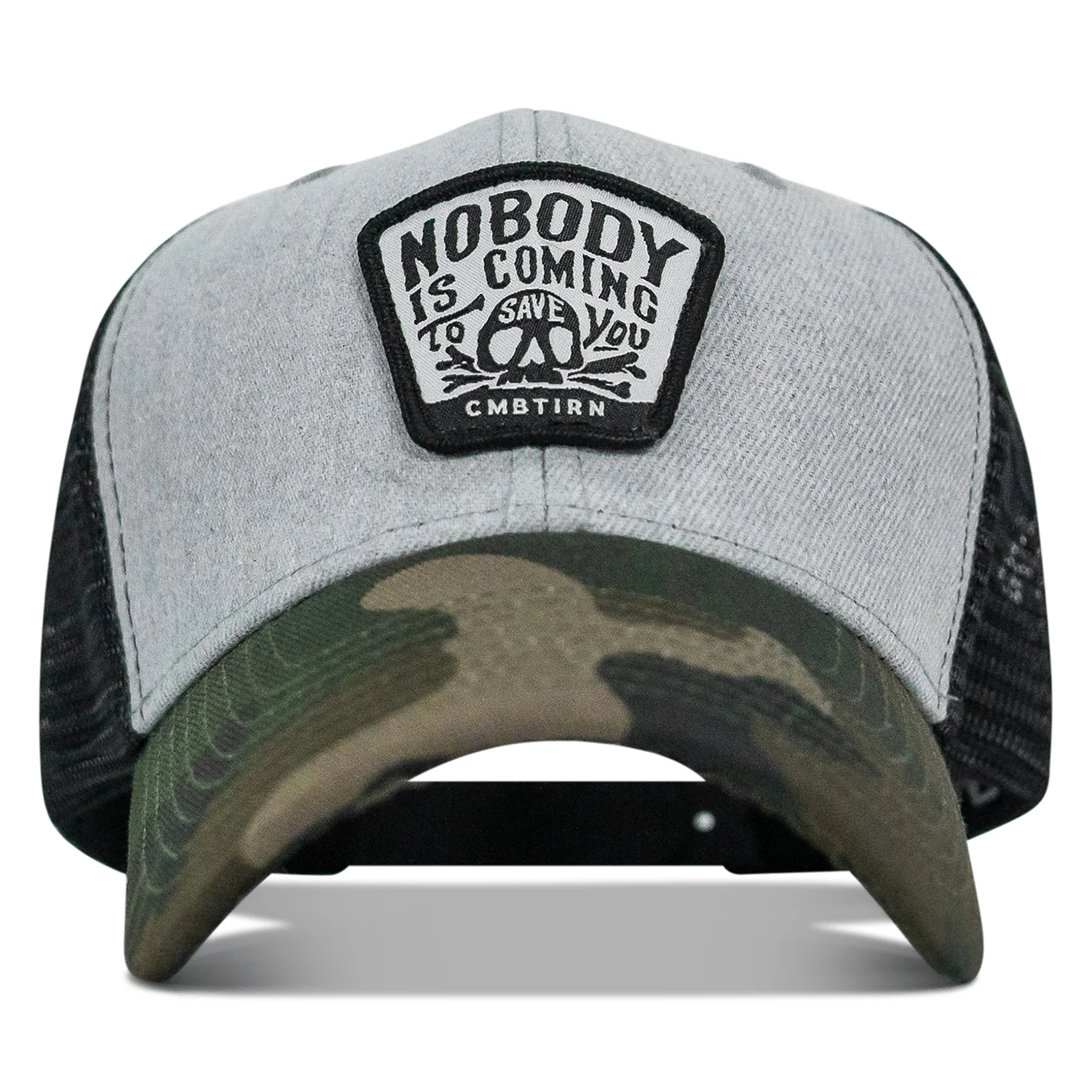 Nobody Is Coming To Save You Skull Patch Snapback Hat - Image 24