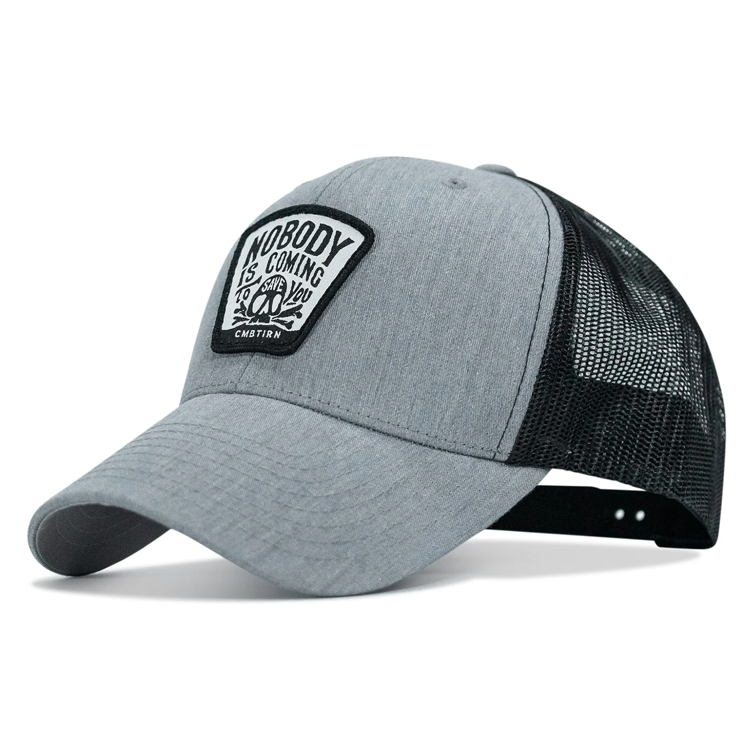 Nobody Is Coming To Save You Skull Patch Snapback Hat - Image 30