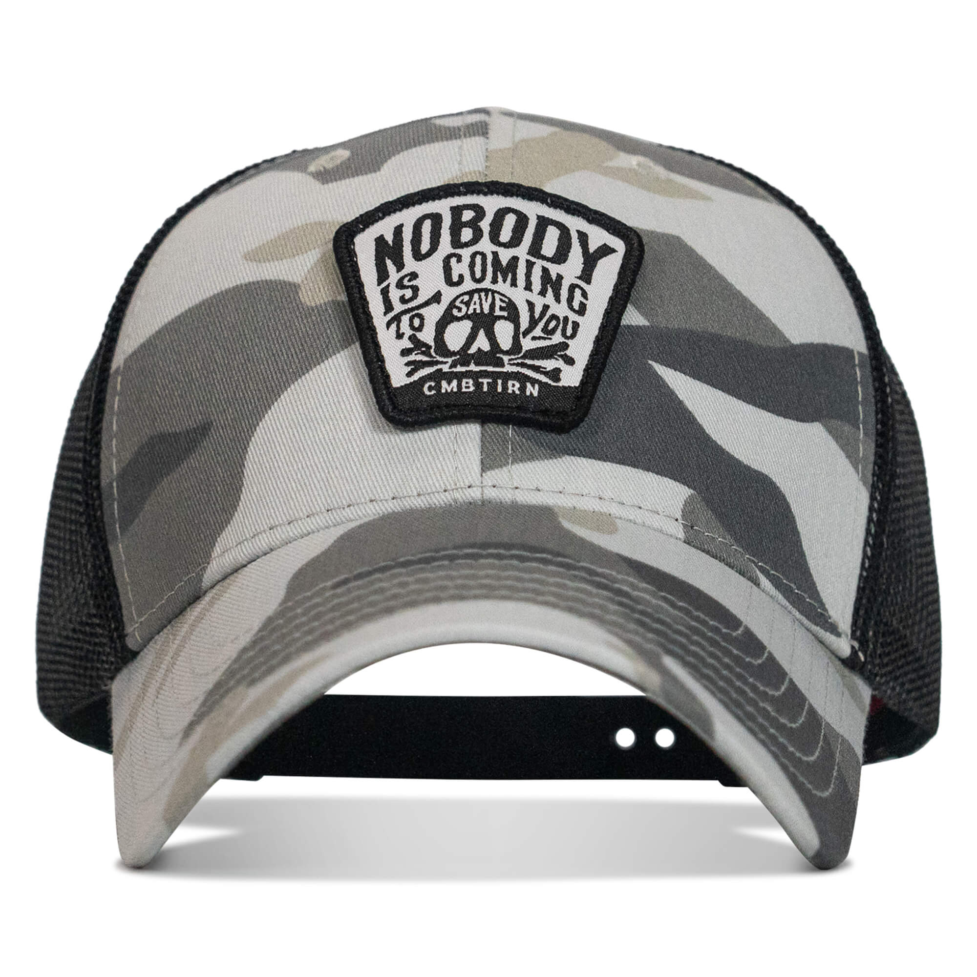 Nobody Is Coming To Save You Skull Patch Snapback Hat - Image 38
